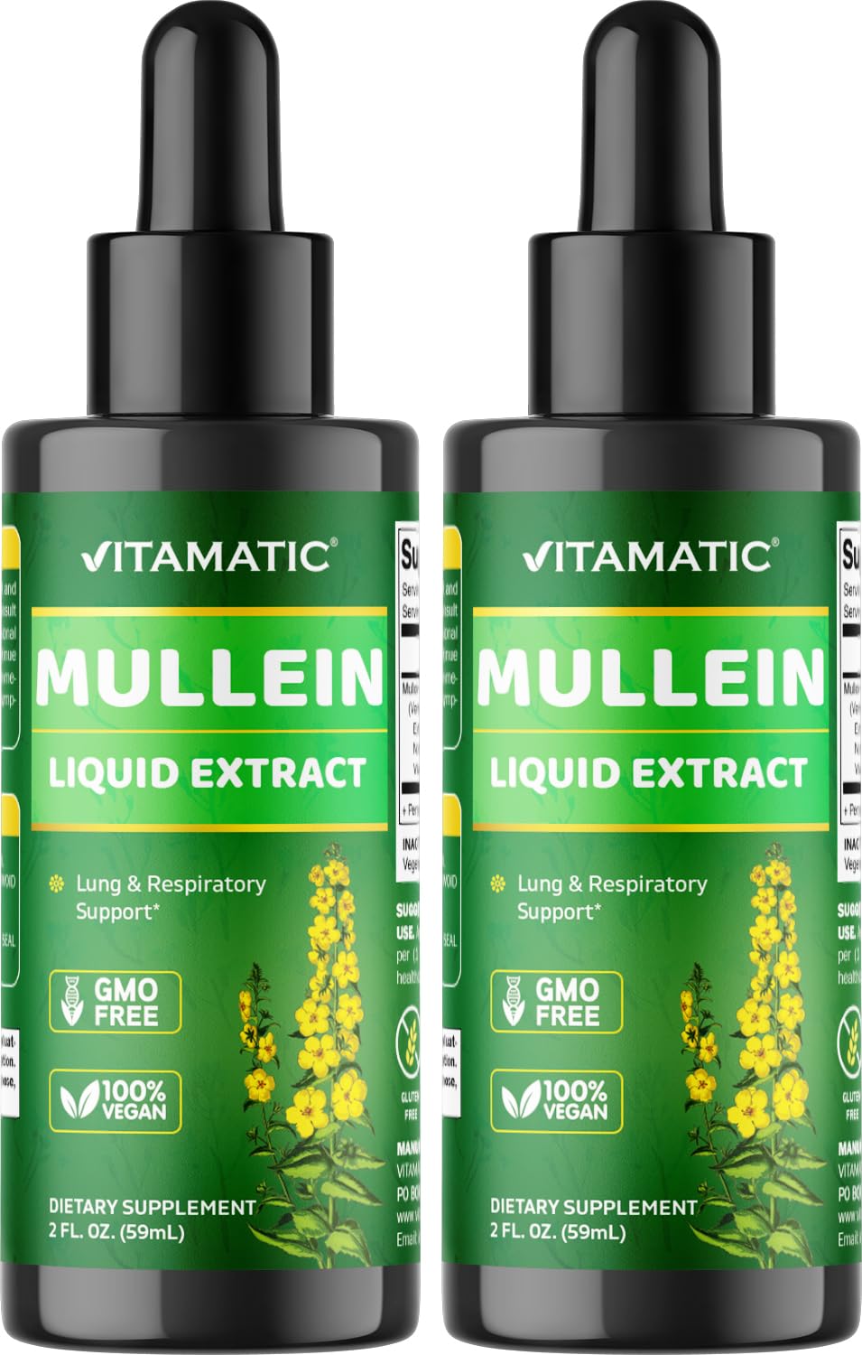 Suplemento Vitamático Líquido De Hoja De Gordolobo, 30 Ml, 2 Paquetes - Venta Internacional.
