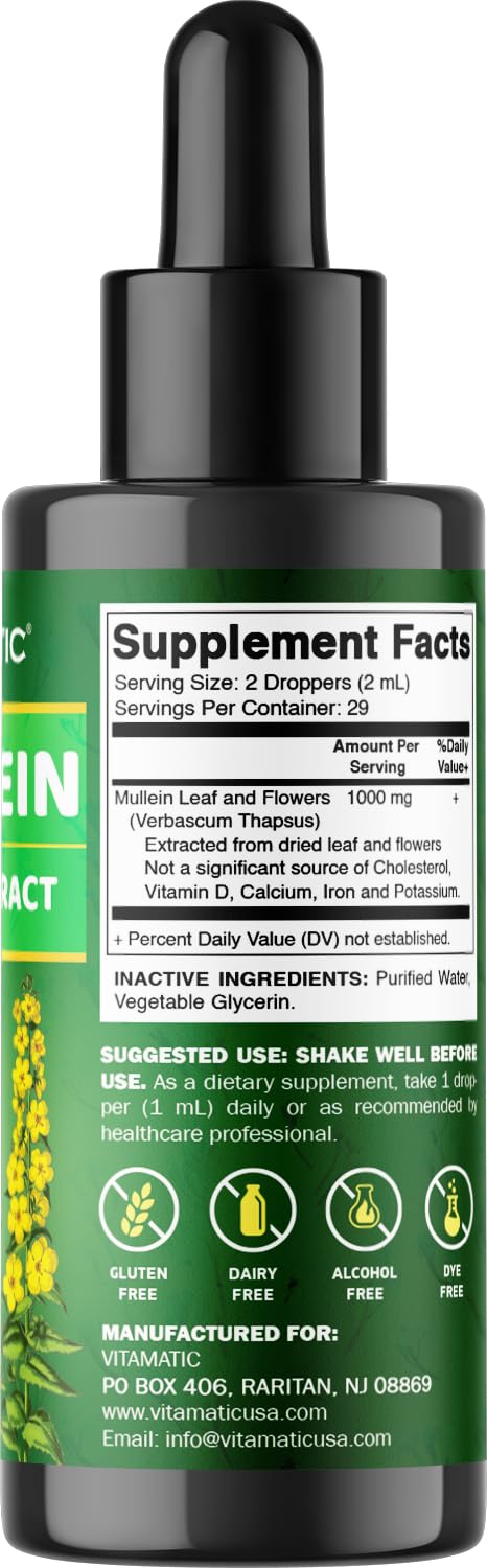 Foto 5 pulgar | Suplemento Vitamático Líquido De Hoja De Gordolobo, 30 Ml, 2 Paquetes - Venta Internacional.