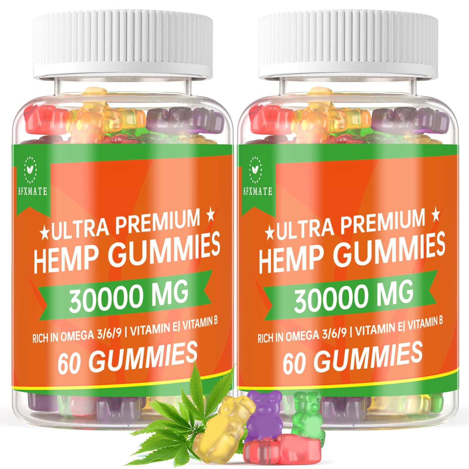 Foto 2 pulgar | Gomitas De Cáñamo Afxmate Fruity Edibles Gummy 3000 Mg (paquete De 2) - Venta Internacional.