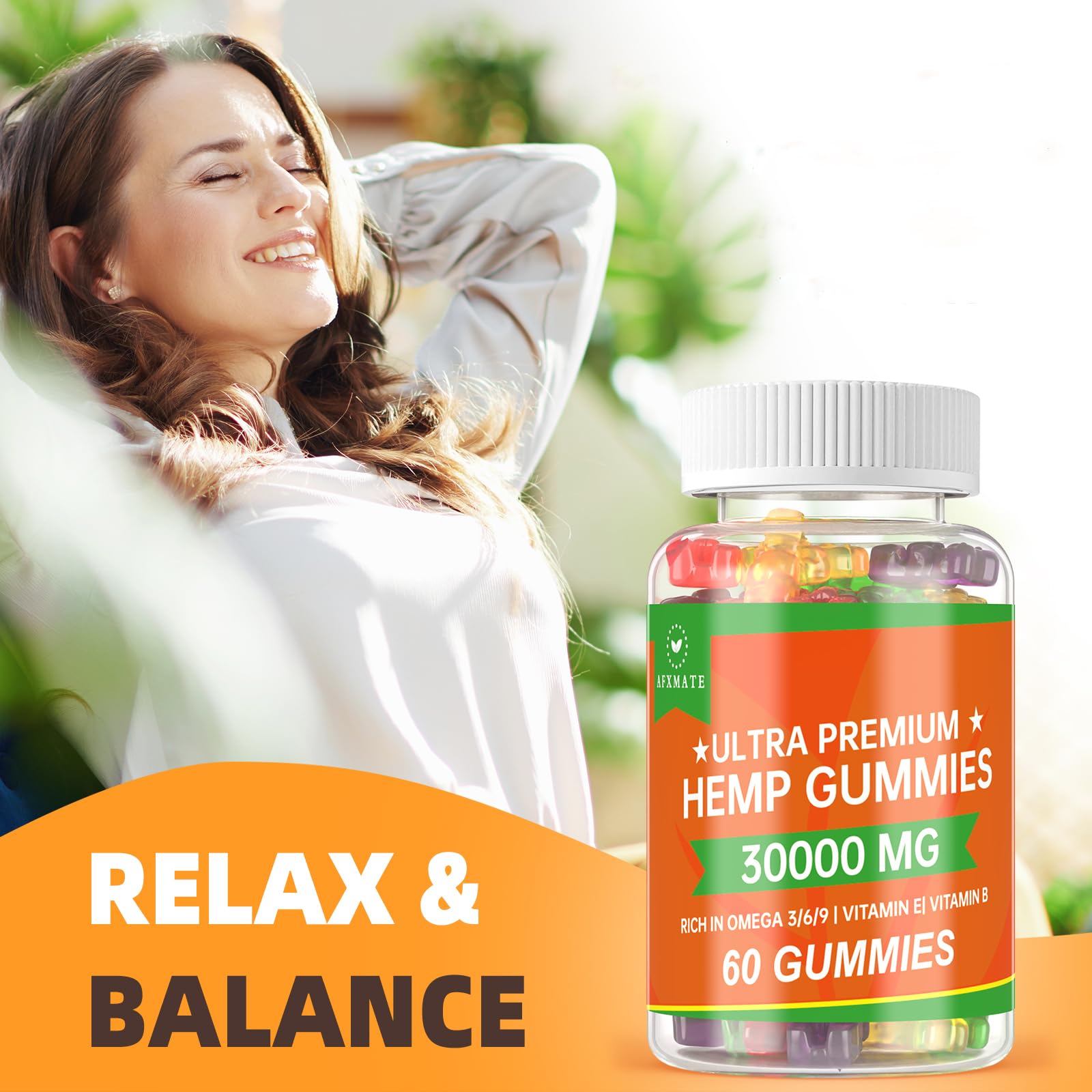 Foto 4 pulgar | Gomitas De Cáñamo Afxmate Fruity Edibles Gummy 3000 Mg (paquete De 2) - Venta Internacional.