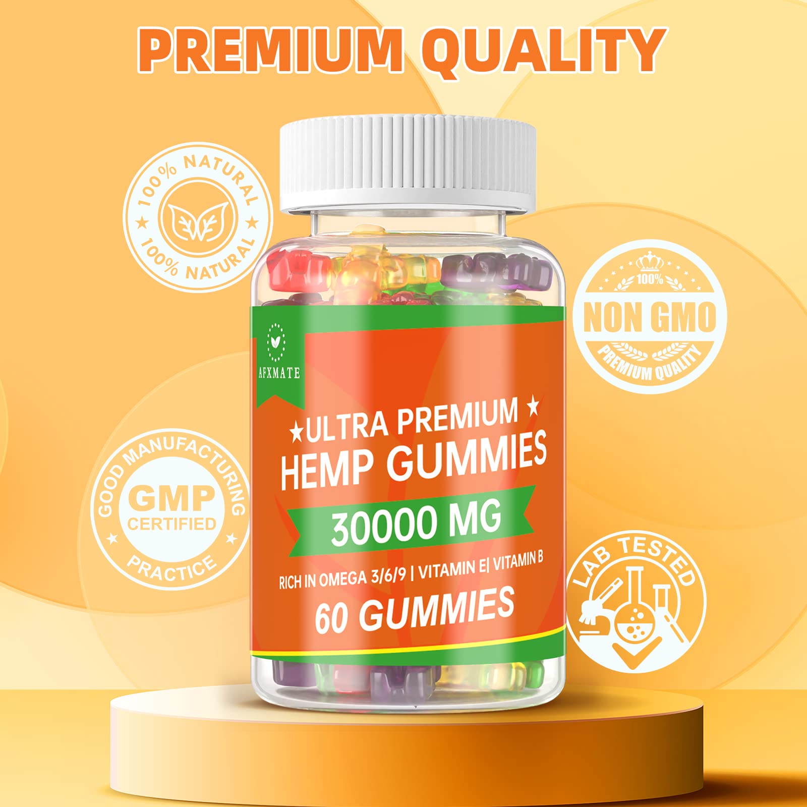 Foto 5 pulgar | Gomitas De Cáñamo Afxmate Fruity Edibles Gummy 3000 Mg (paquete De 2) - Venta Internacional.