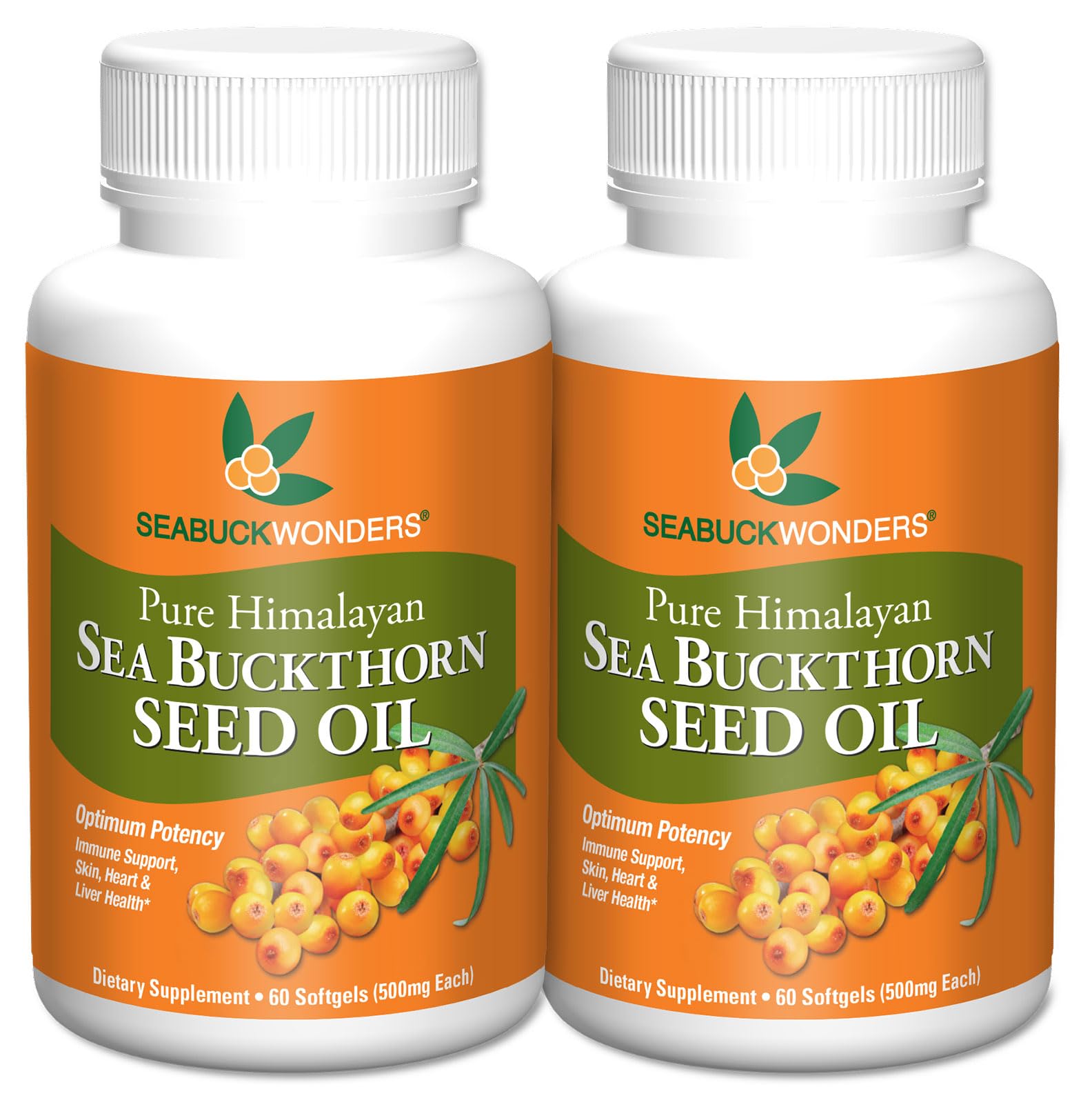 Suplemento De Aceite De Semillas De Espino Amarillo Seabuckwonders 60 Cápsulas Blandas - Venta Internacional.