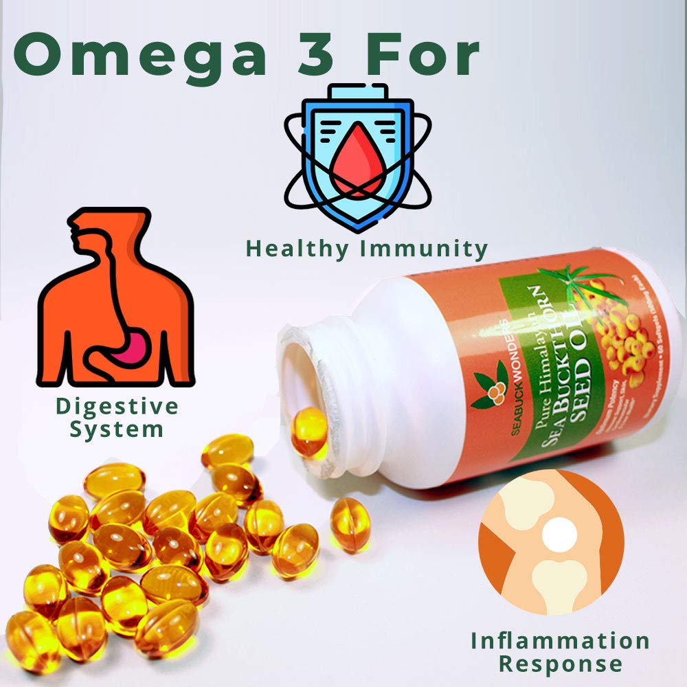 Foto 4 pulgar | Suplemento De Aceite De Semillas De Espino Amarillo Seabuckwonders 60 Cápsulas Blandas - Venta Internacional.