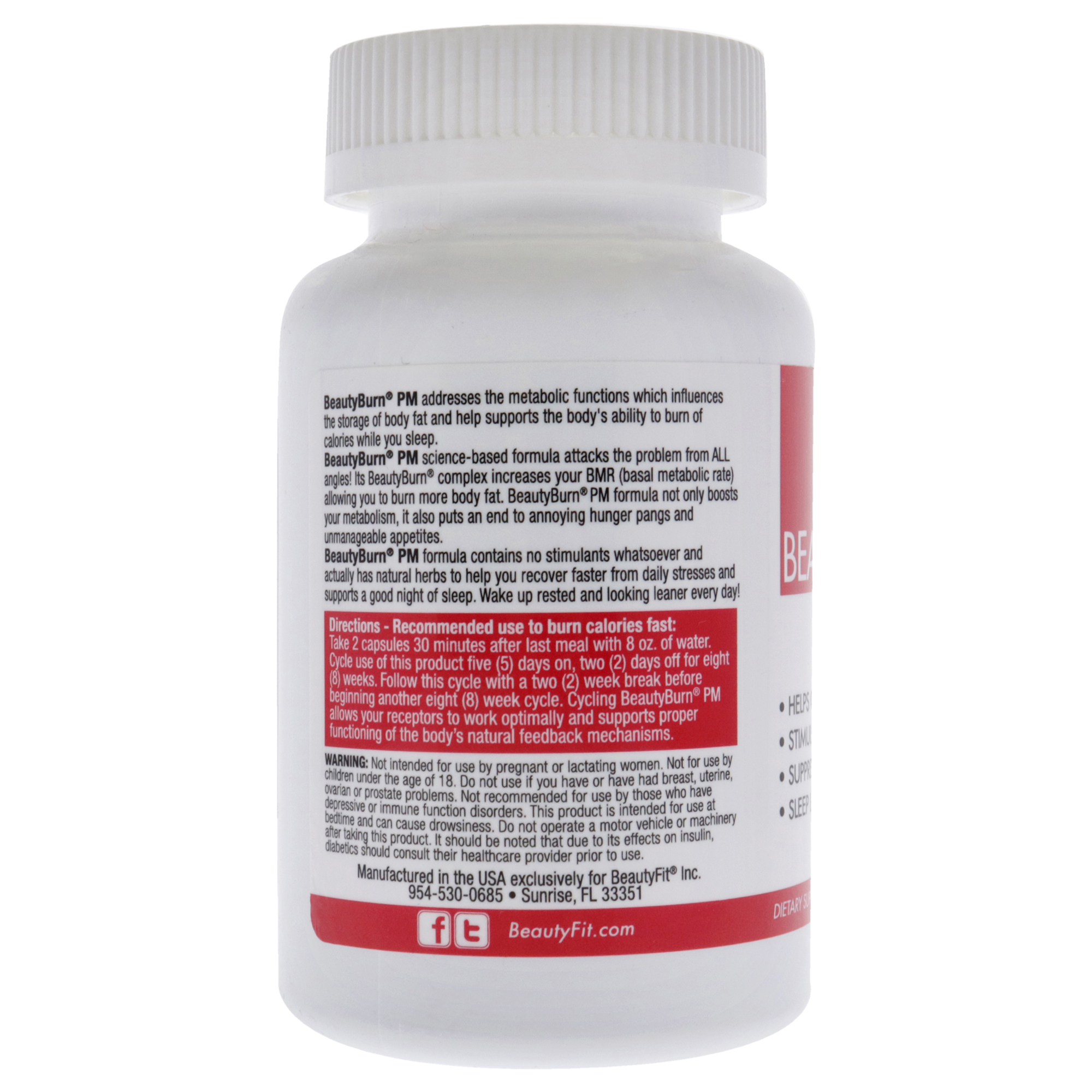 Foto 3 pulgar | Suplemento Beautyburn Pm Evening Appetite & Sugar 60 Cápsulas - Venta Internacional.