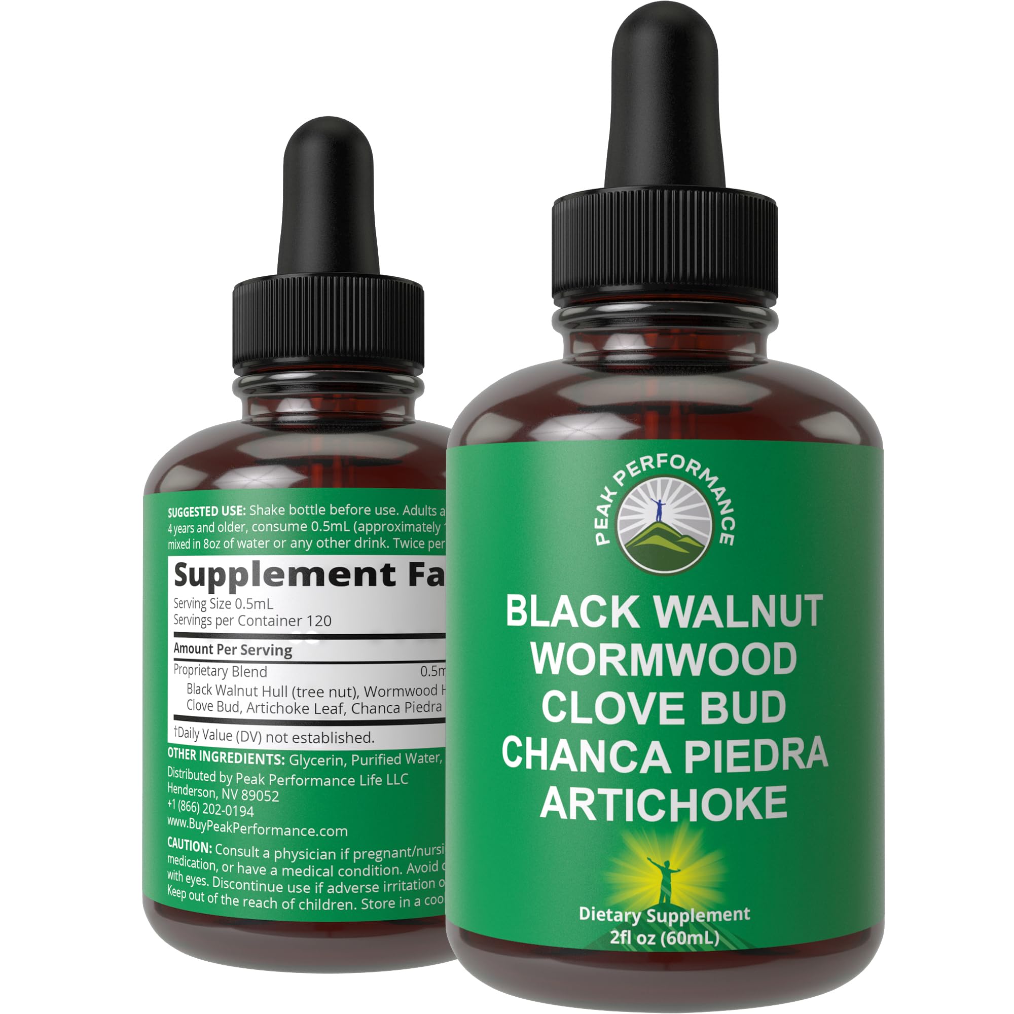 Foto 2 pulgar | Supplement Peak Performance Wormwood Black Walnut Clave Cleanse - Venta Internacional.