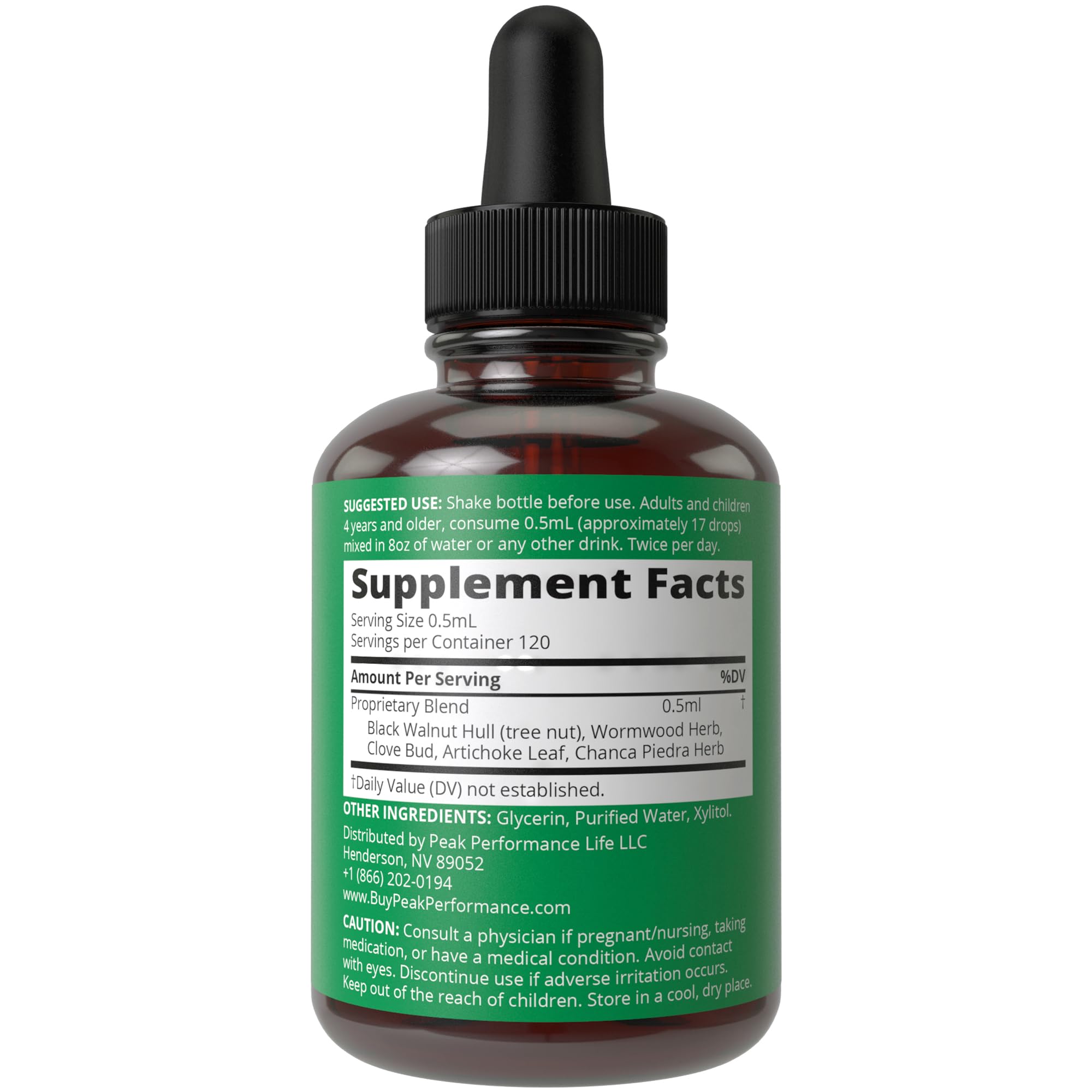 Foto 6 pulgar | Supplement Peak Performance Wormwood Black Walnut Clave Cleanse - Venta Internacional.