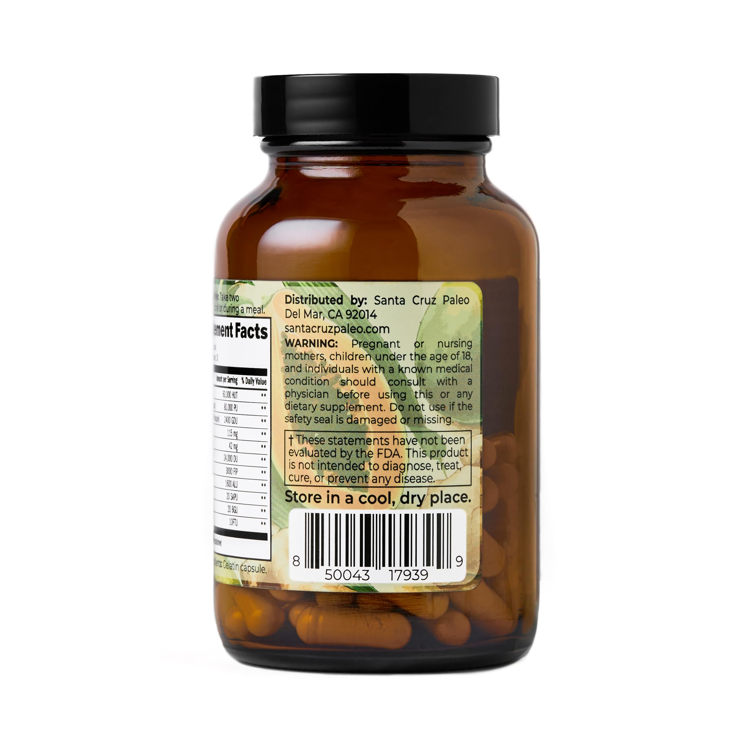Foto 4 pulgar | Suplemento De Enzimas Digestivas Santa Cruz Paleo Pre-feast - Venta Internacional.