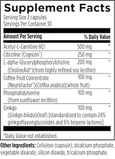 Foto 3 | Diseños De Suplementos Para La Salud Brain Vitale Nootropic 60 Caps - Venta Internacional.