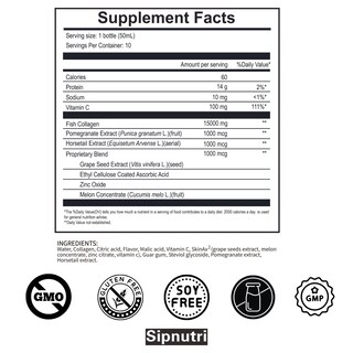 Foto 6 | Bebida Líquida De Colágeno Sipnutri Diamond 15000 Mg 50 Ml X 10 - Venta Internacional.