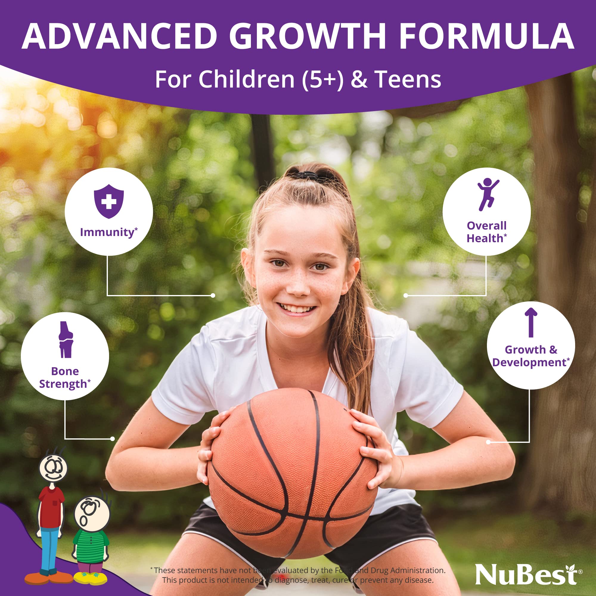 Foto 5 pulgar | Suplemento De Crecimiento En Altura Nubest Tall Para Niños Y Adolescentes - Venta Internacional.