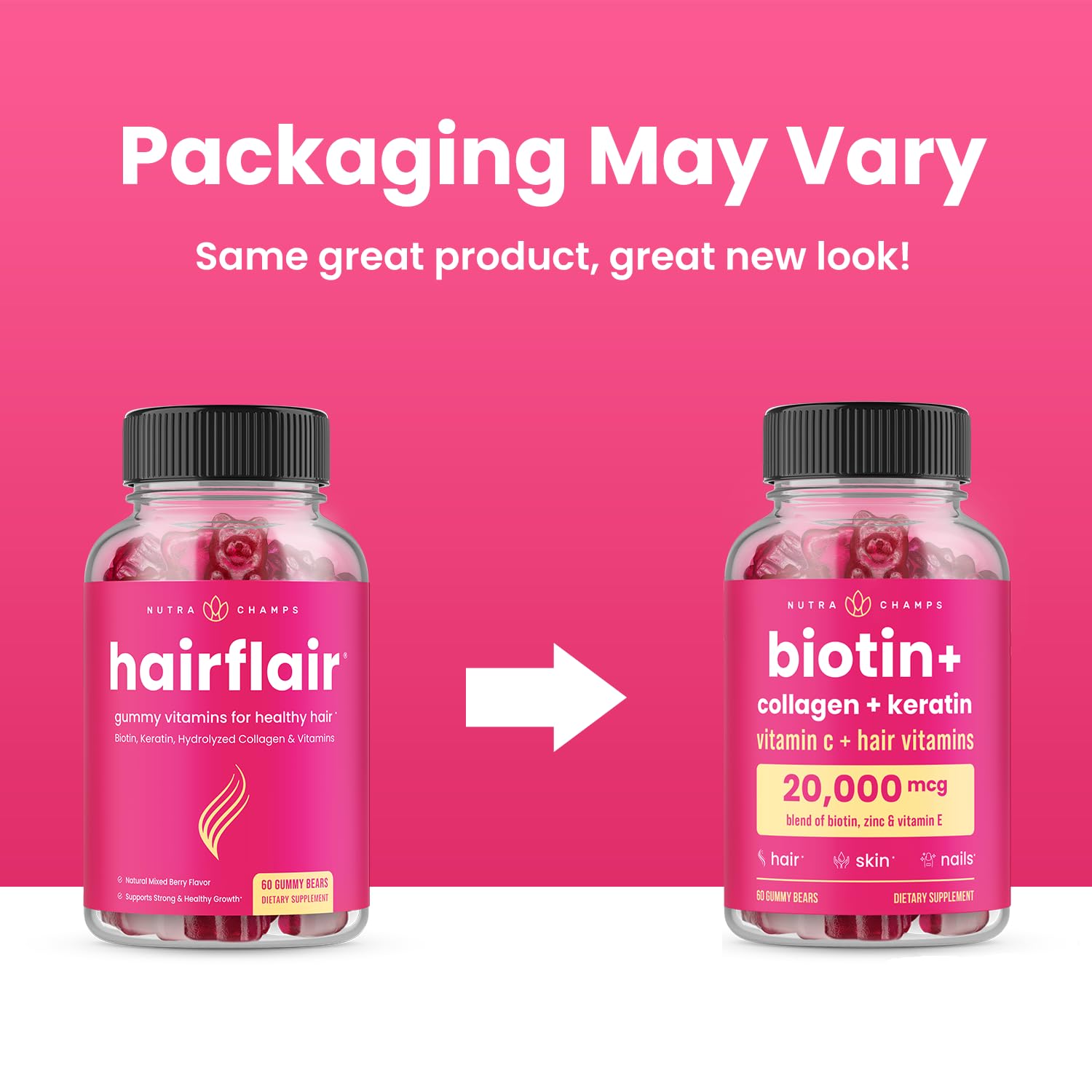 Foto 7 | Gomitas Supplement Nutrachamps Para Cabello, Piel Y Uñas, 120 Unidades - Venta Internacional.