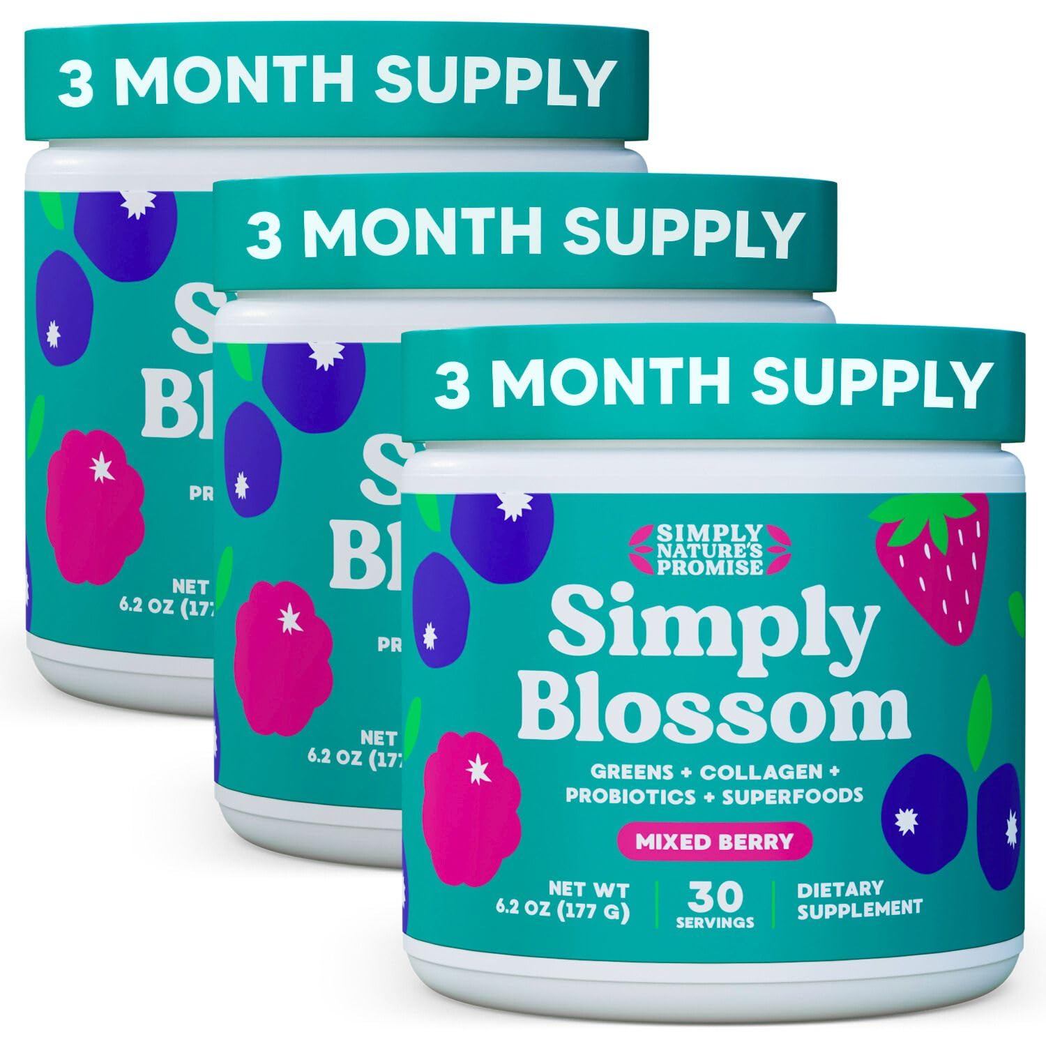 Foto 2 pulgar | Suplemento Blossom Nutrition Daily Greens & Superfood Powder - Venta Internacional.