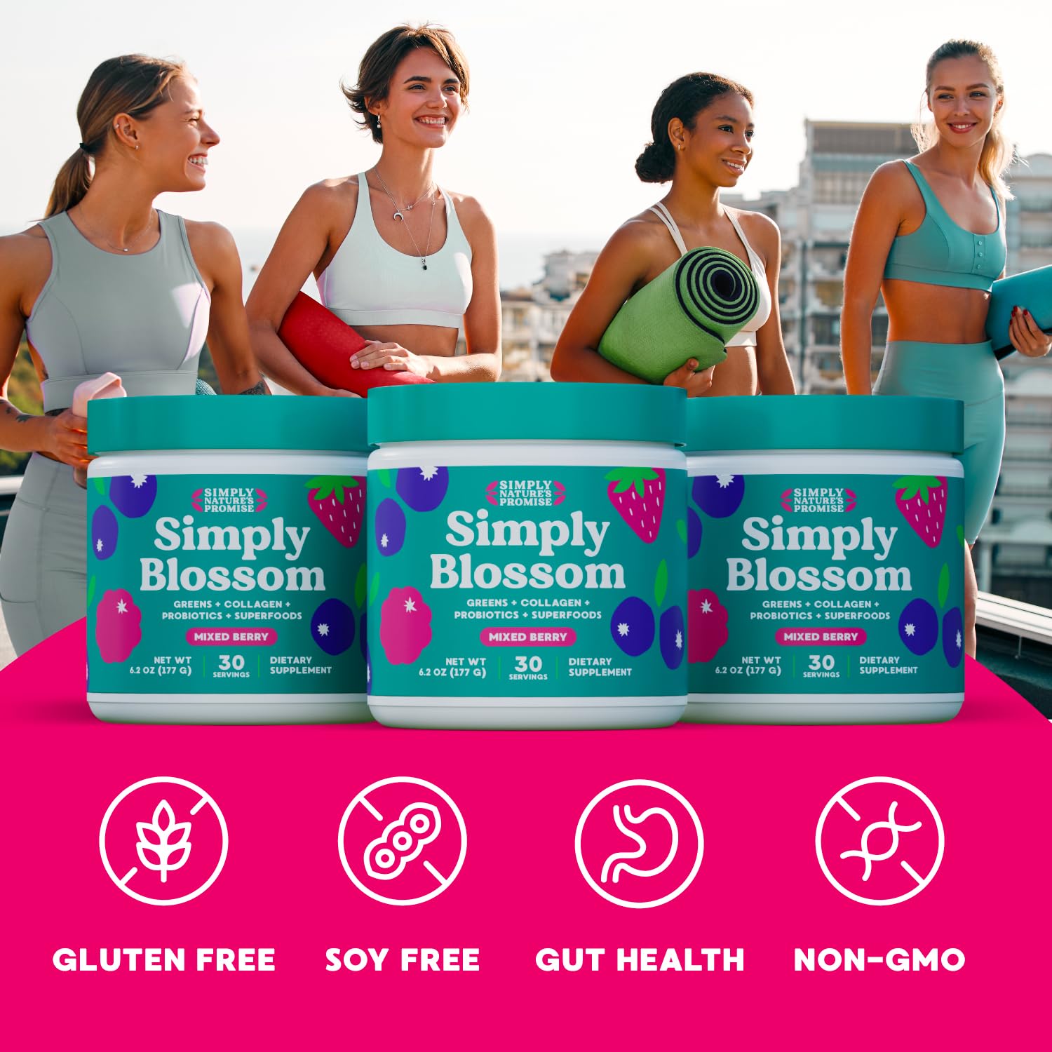 Foto 5 pulgar | Suplemento Blossom Nutrition Daily Greens & Superfood Powder - Venta Internacional.