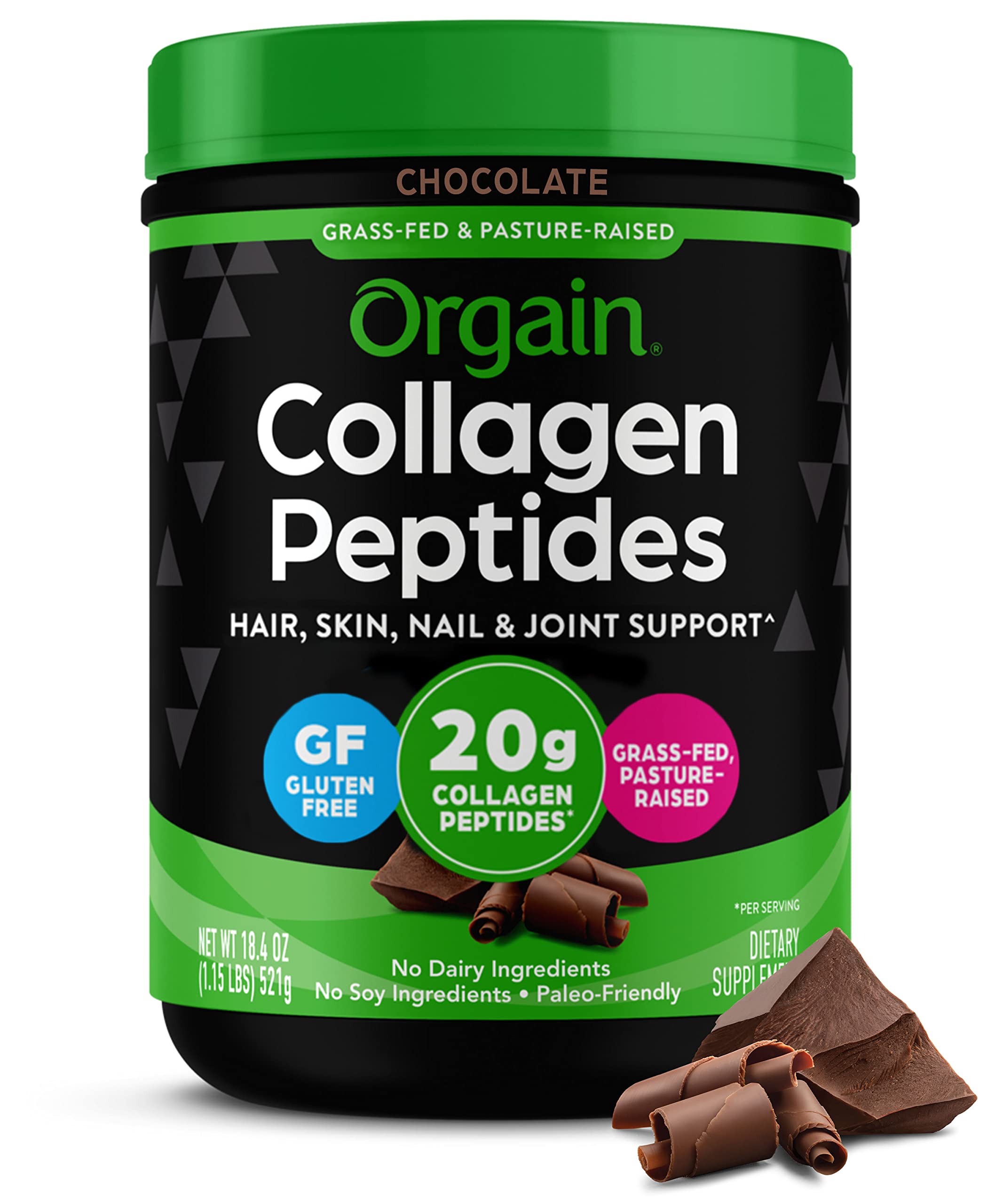 Foto 2 pulgar | Péptidos De Colágeno En Polvo Orgain Hidrolizados, 20 G, Chocolate 454 G - Venta Internacional.