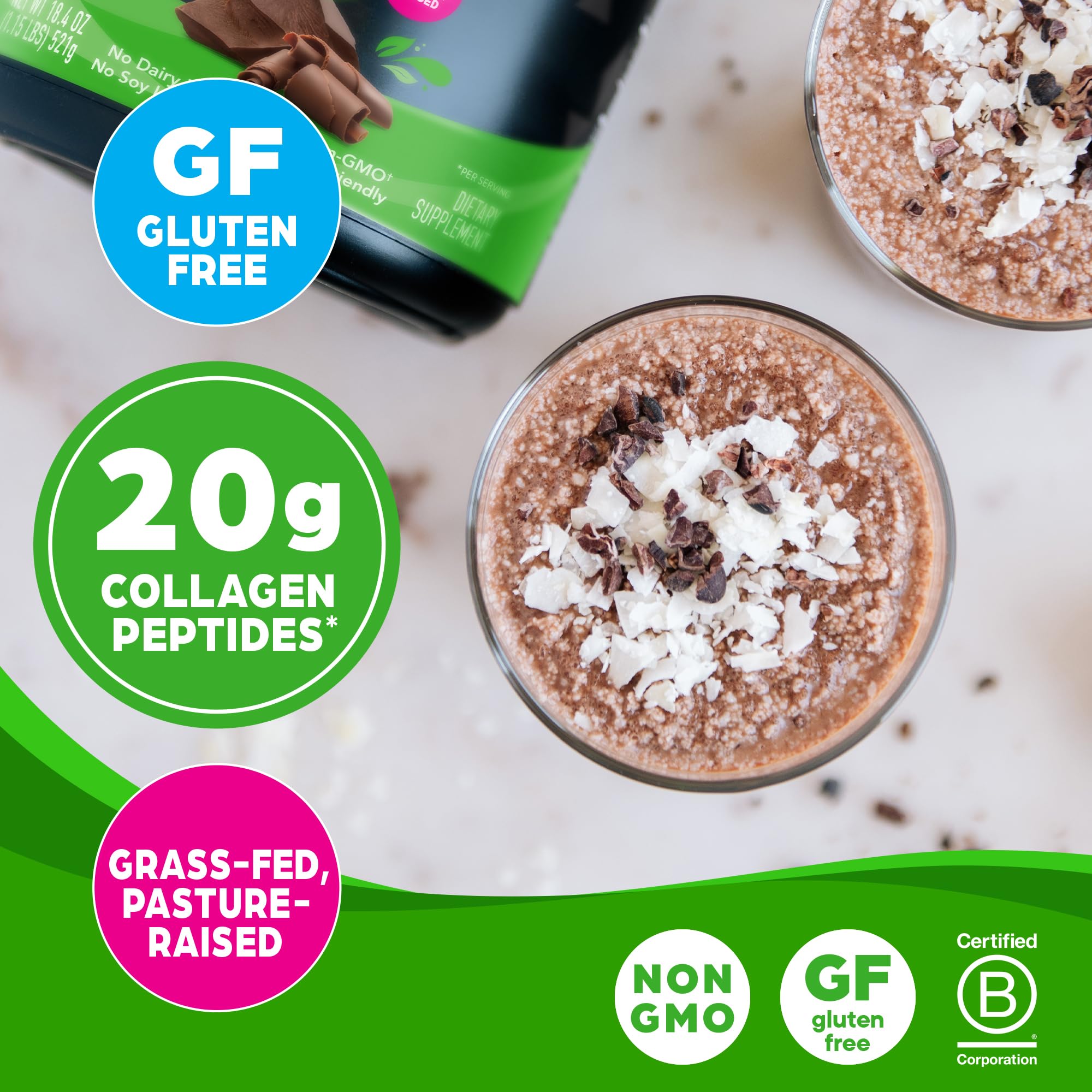Foto 4 pulgar | Péptidos De Colágeno En Polvo Orgain Hidrolizados, 20 G, Chocolate 454 G - Venta Internacional.