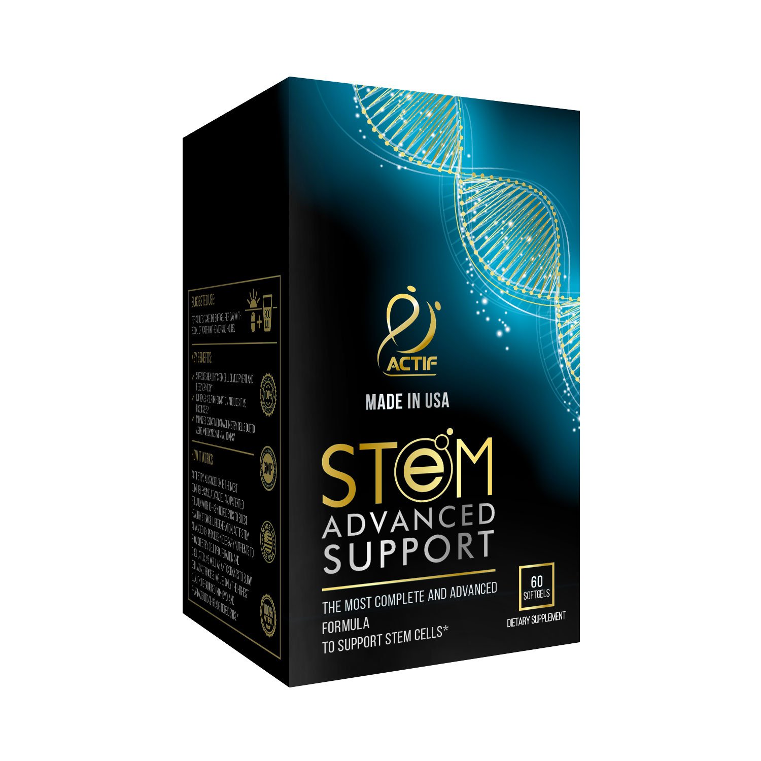 Foto 4 pulgar | Suplemento Actif Stem Cell Support Maximum Strength Durante 2 Meses - Venta Internacional.