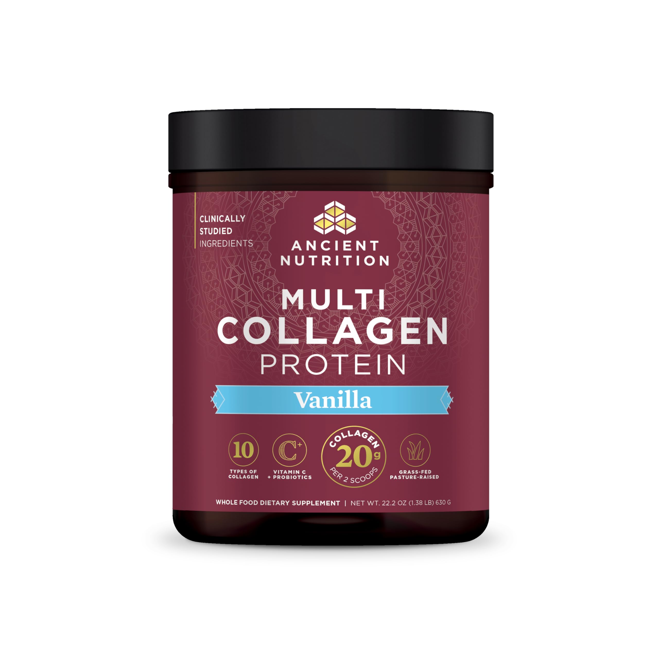 Foto 2 pulgar | Proteína De Colágeno En Polvo Ancient Nutrition Con Probióticos 60s - Venta Internacional.