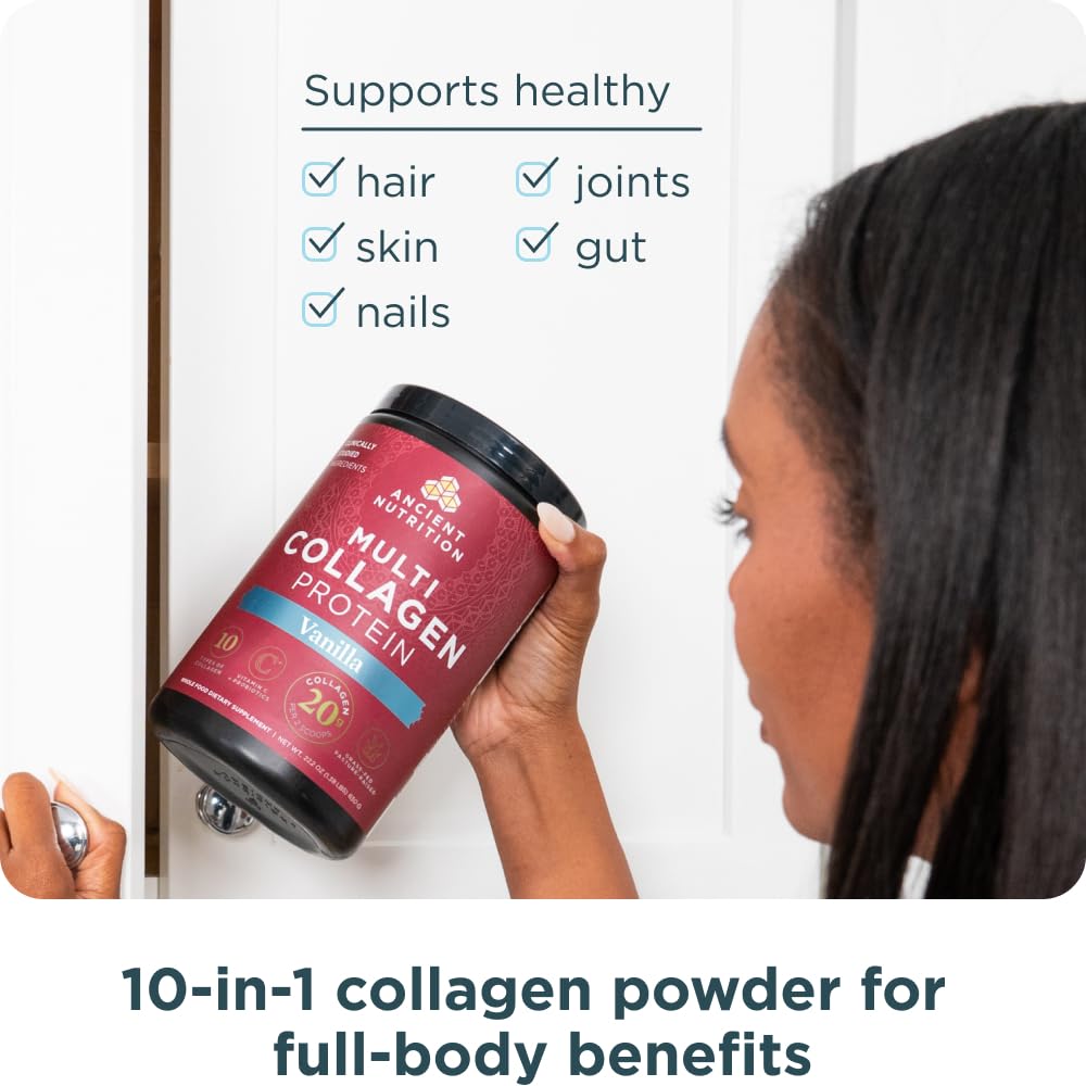 Foto 8 pulgar | Proteína De Colágeno En Polvo Ancient Nutrition Con Probióticos 60s - Venta Internacional.