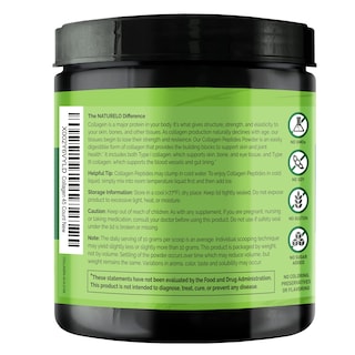 Foto 2 | Péptido De Colágeno En Polvo Naturelo Hidrolizado Tipo I Y Iii, 16 Oz - Venta Internacional.