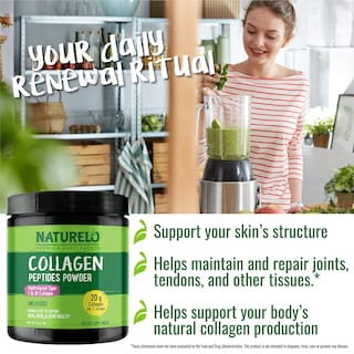 Foto 6 | Péptido De Colágeno En Polvo Naturelo Hidrolizado Tipo I Y Iii, 16 Oz - Venta Internacional.