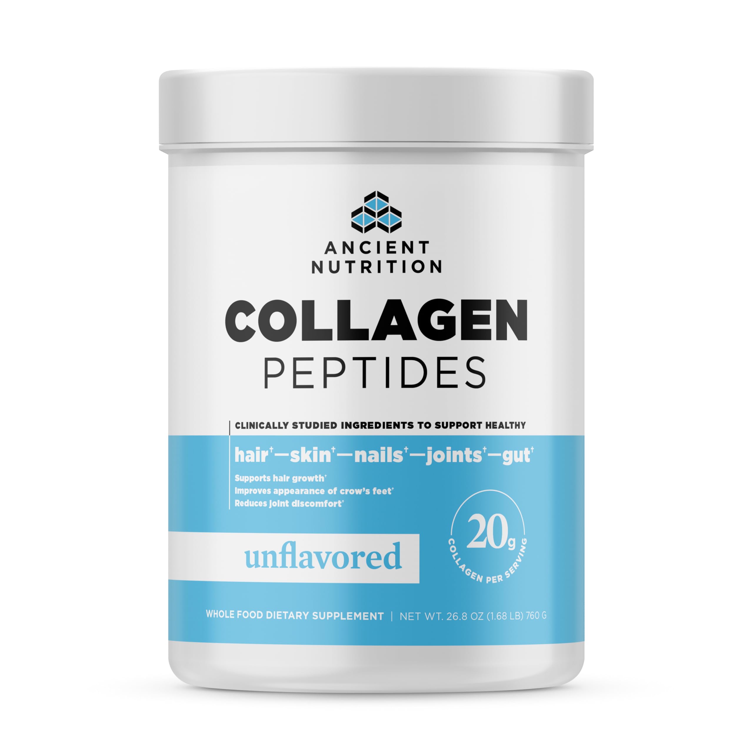 Foto 2 pulgar | Suplemento De Péptidos De Colágeno De Ancient Nutrition 760 G - Venta Internacional.