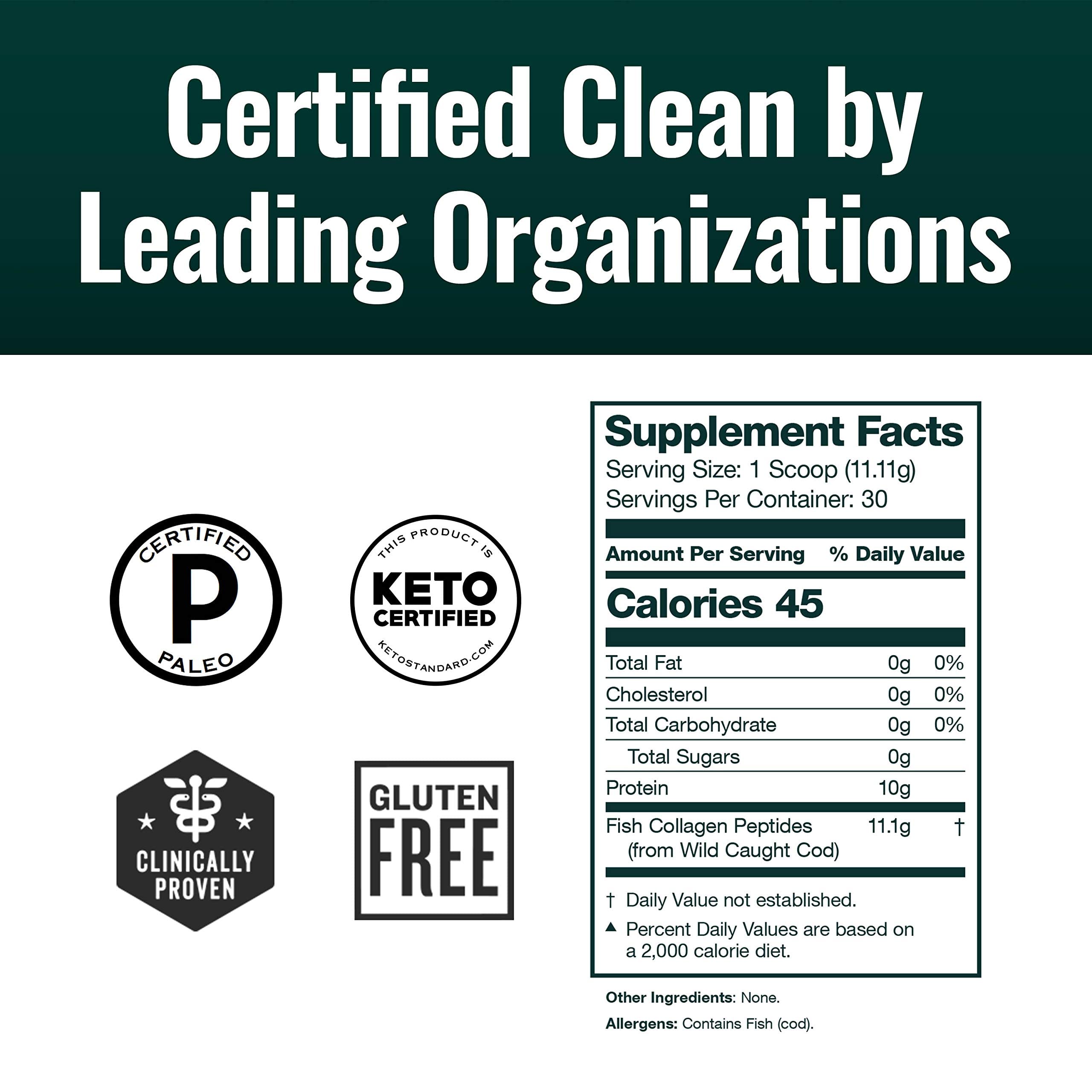 Foto 5 pulgar | Colágeno Marino En Polvo Natural Force Clean 330 Ml Keto Paleo - Venta Internacional.