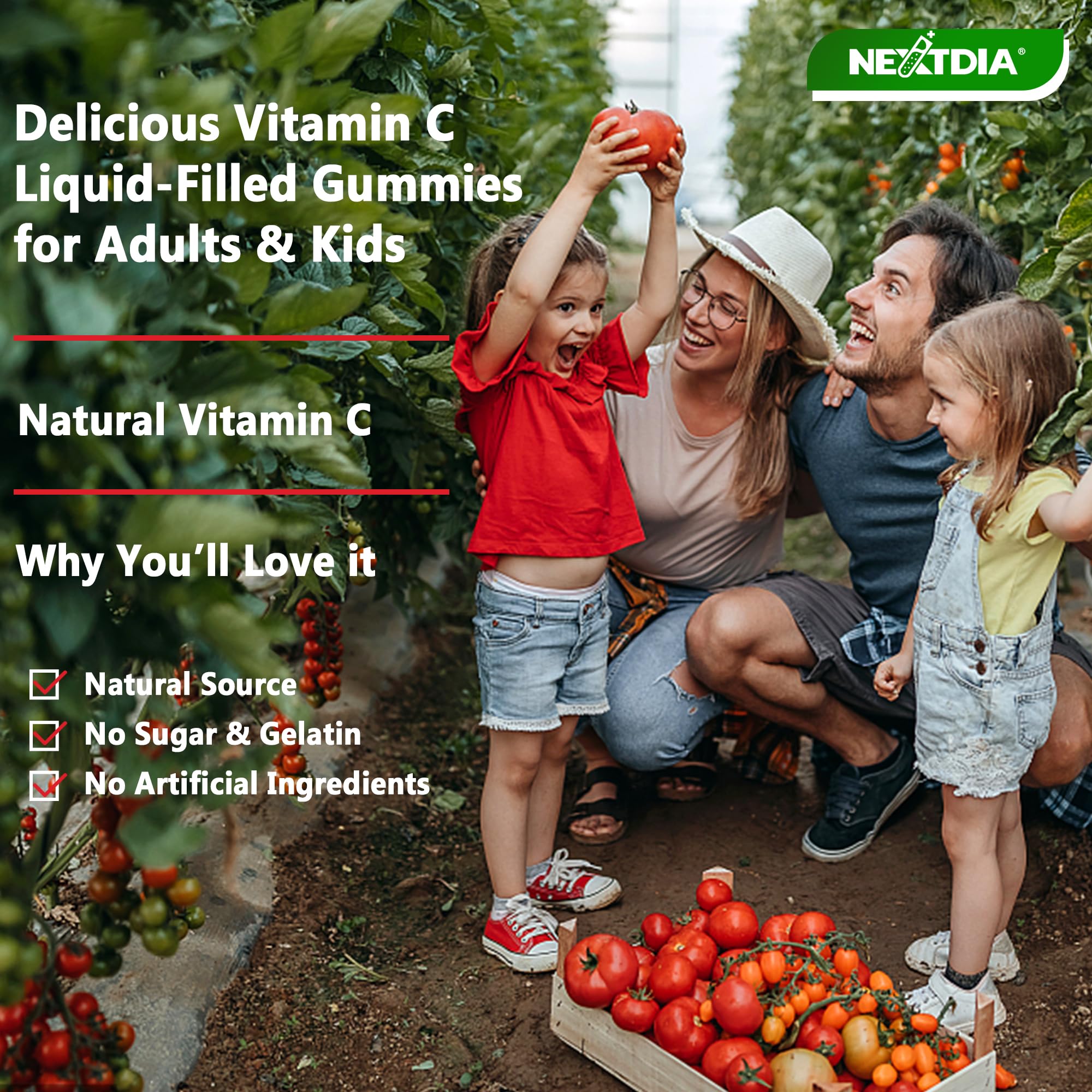 Foto 8 pulgar | Gomitas Integrales Con Vitamina C Nextdia (paquete De 2) Para Adultos Y Niños - Venta Internacional.