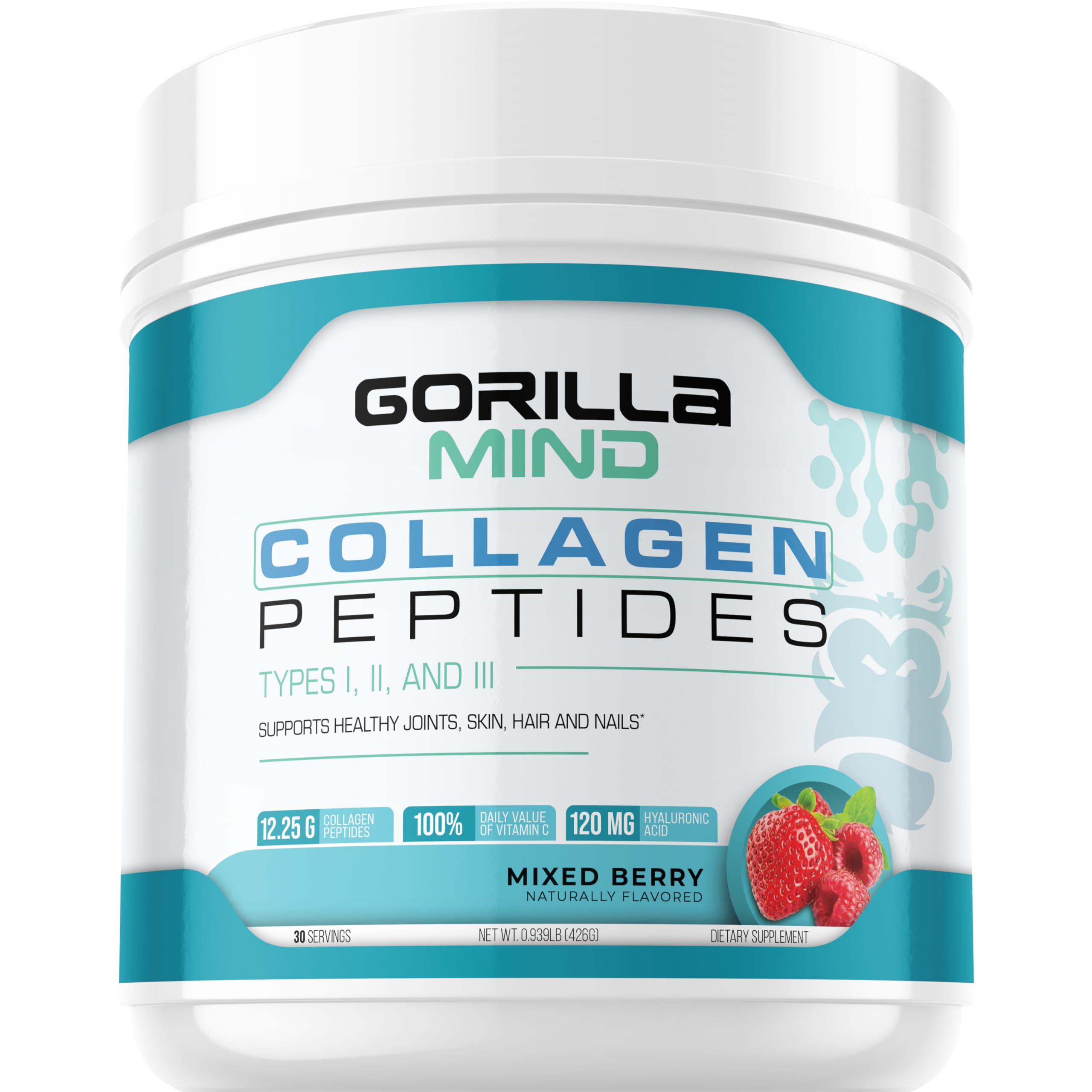 Foto 1 | Péptidos De Colágeno En Polvo Gorilla Mind Joint & Bone Health - Venta Internacional.
