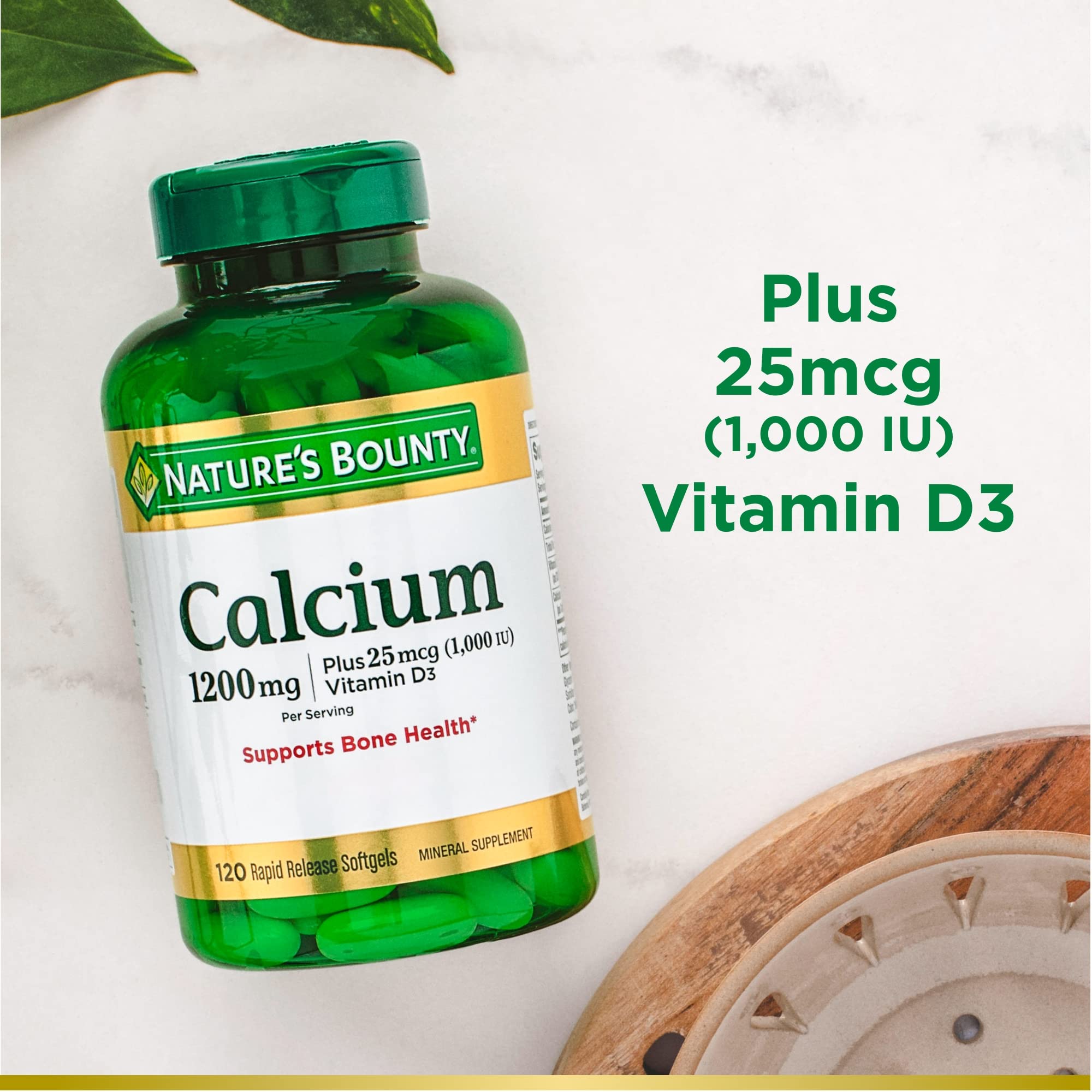Foto 5 pulgar | Complementa El Carbonato De Calcio Y La Vitamina D De Nature's Bounty - Venta Internacional.