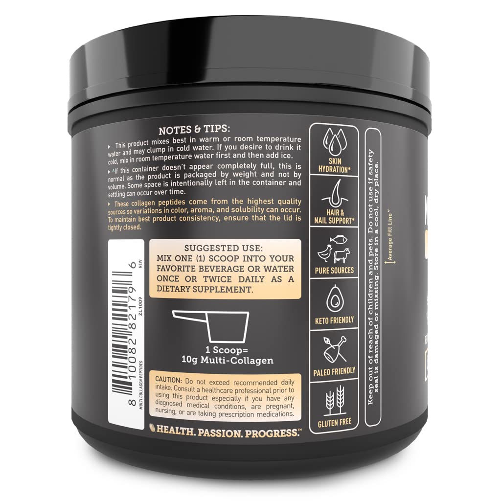 Foto 3 pulgar | Péptidos De Colágeno, Proteína En Polvo, Zeal Naturals, Vainilla, 45 Porciones - Venta Internacional.