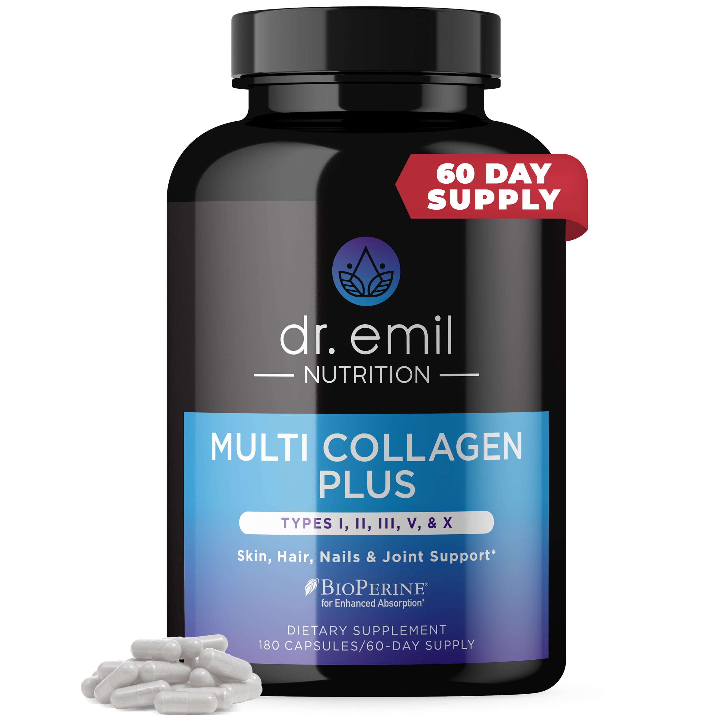 Foto 2 pulgar | Suplementos De Colágeno Dr. Emil Nutrition Multi 180 Cápsulas - Venta Internacional.