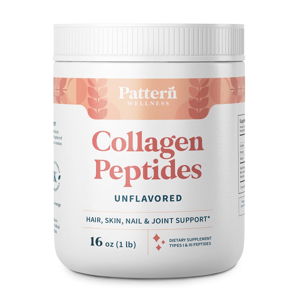 Foto 2 pulgar | Péptidos De Colágeno En Polvo Pattern Wellness Tipo I Y Iii, 500 Ml - Venta Internacional.