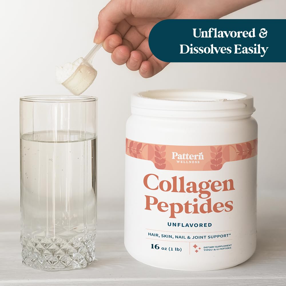 Foto 7 pulgar | Péptidos De Colágeno En Polvo Pattern Wellness Tipo I Y Iii, 500 Ml - Venta Internacional.