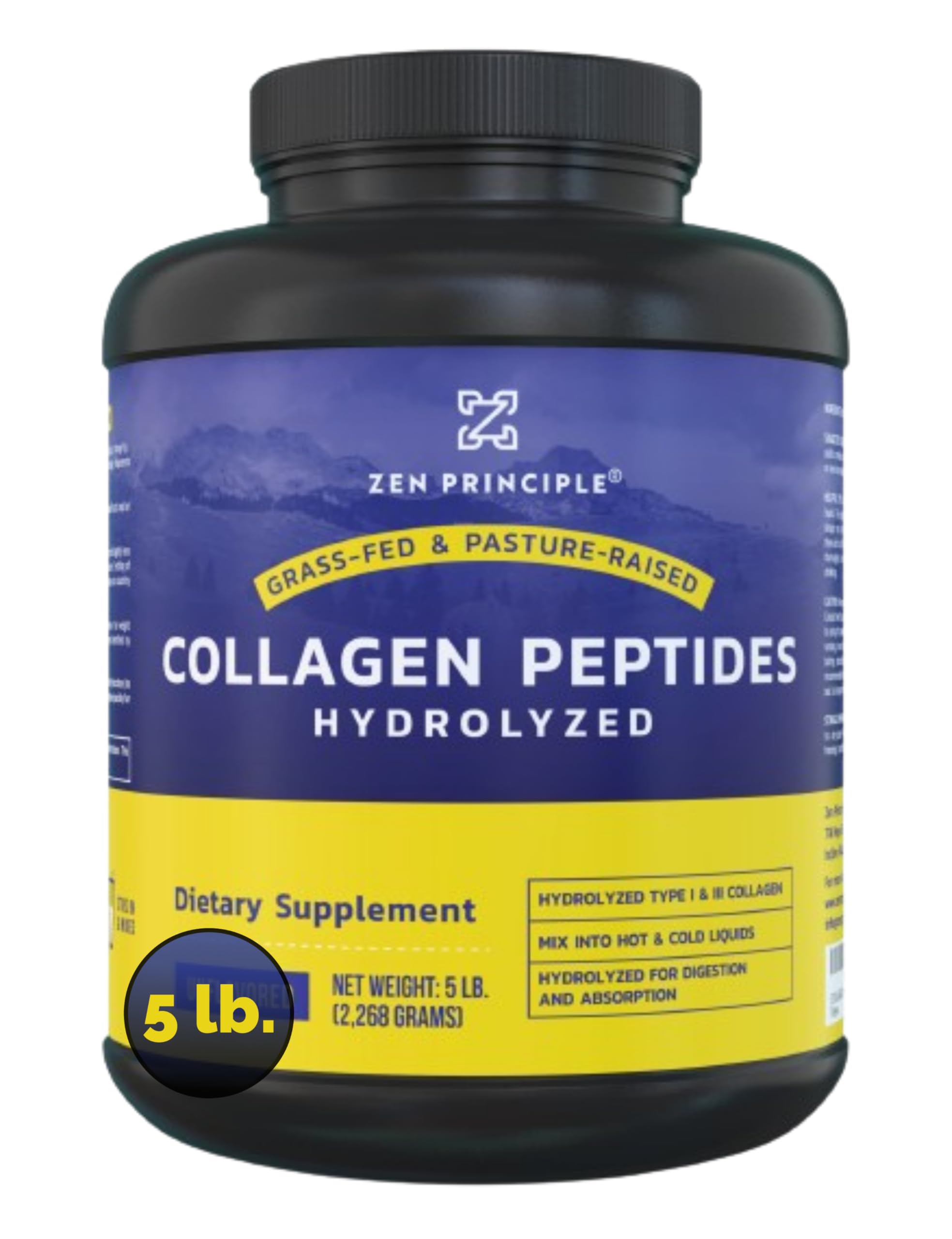 Foto 2 pulgar | Péptidos De Colágeno Zen Principle Alimentados Con Pasto, 2,27 Kg, Antienvejecimiento - Venta Internacional.