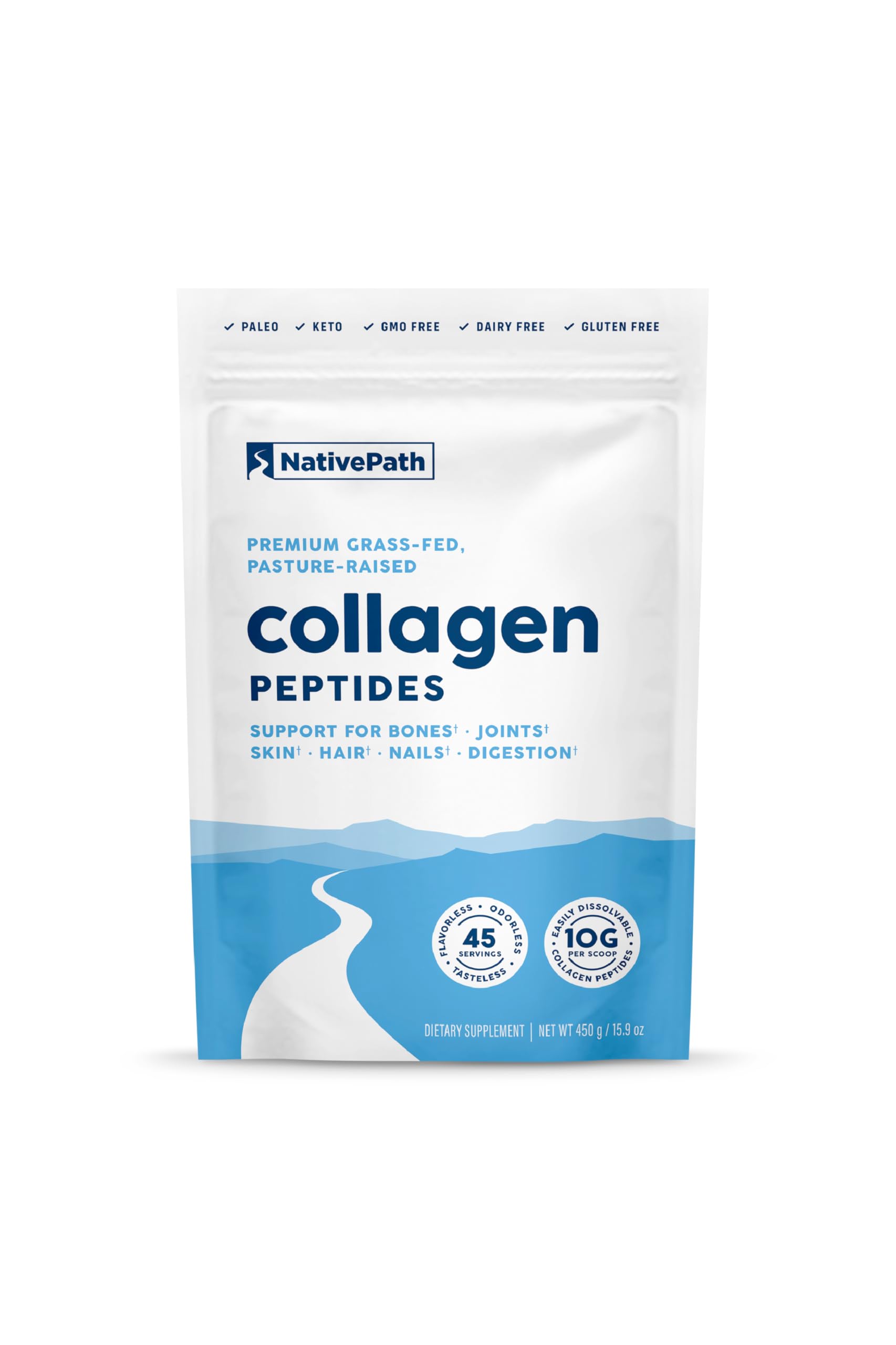Foto 2 pulgar | Proteína De Péptidos De Colágeno Nativepath Hidrolizada Tipo 1 Y 3, 450 Ml - Venta Internacional.