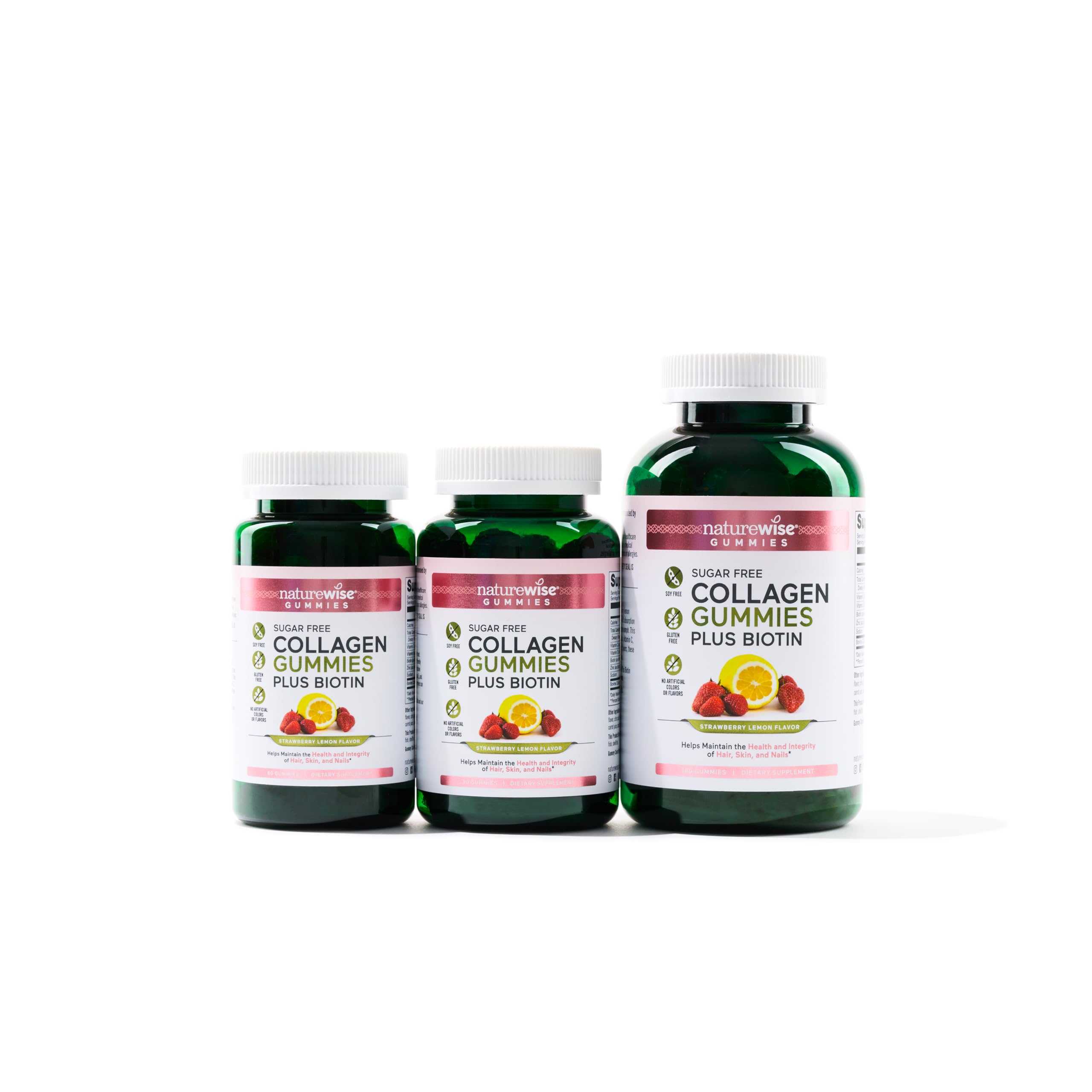 Foto 3 | Gomitas De Colágeno Naturewise Hidrolizadas Tipo I Y Iii 180 Unidades - Venta Internacional.