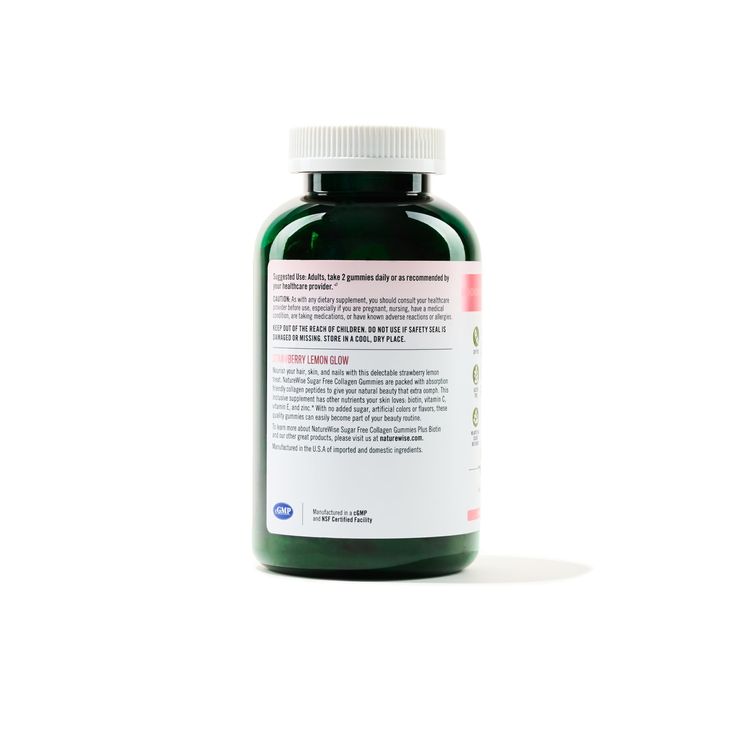 Foto 4 | Gomitas De Colágeno Naturewise Hidrolizadas Tipo I Y Iii 180 Unidades - Venta Internacional.