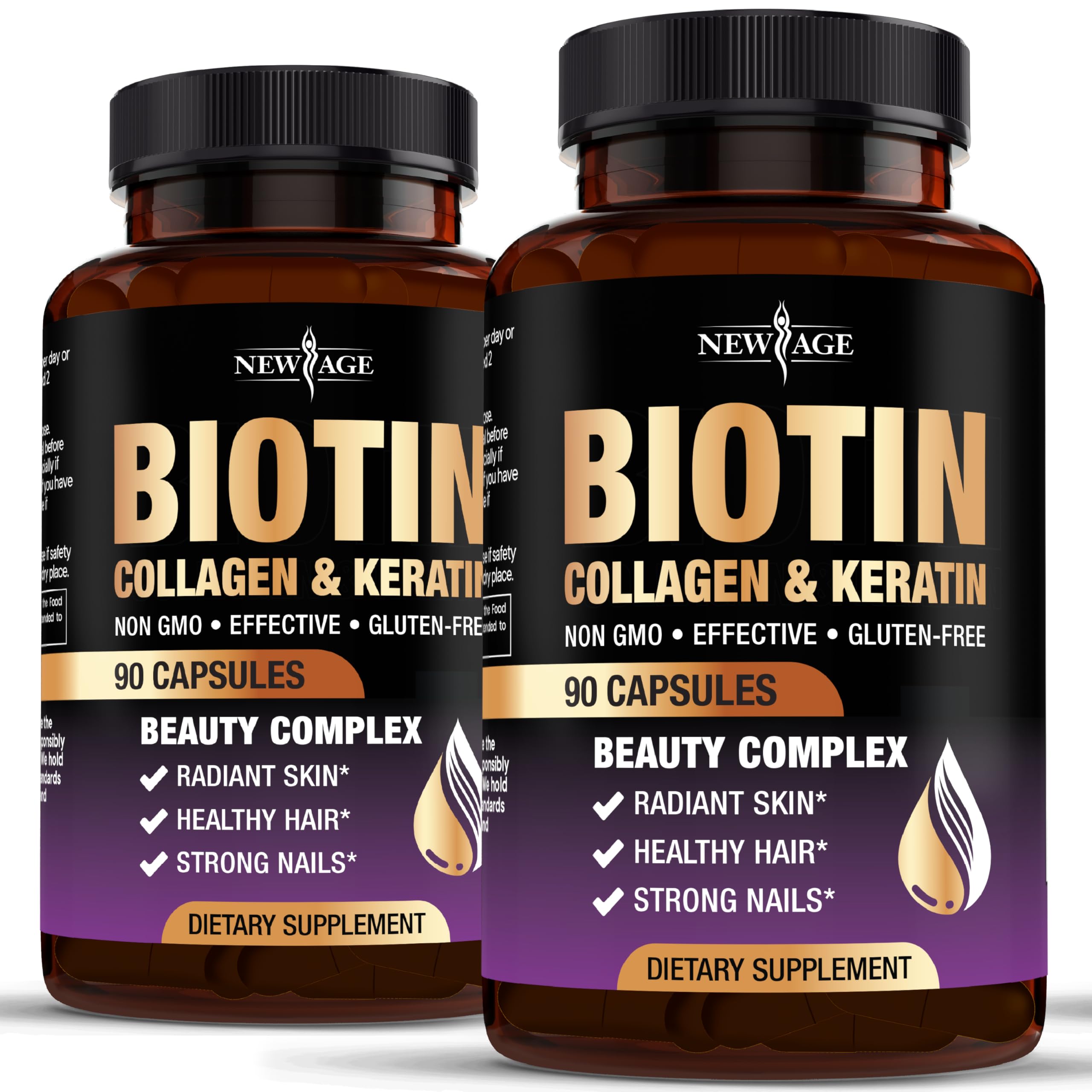 Suplemento New Age: Biotina, Colágeno, Queratina Y Ácido Hialurónico - Venta Internacional.