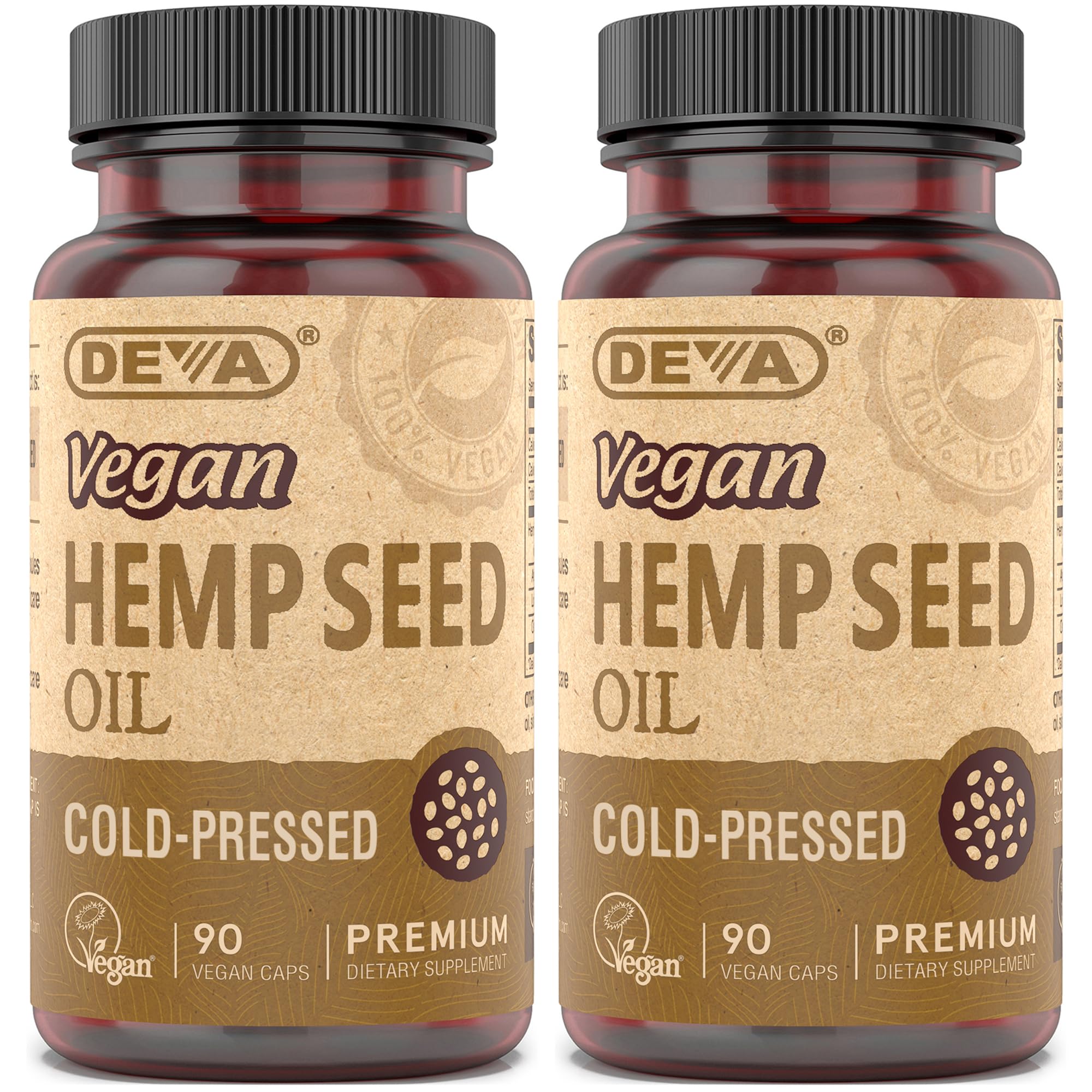 Foto 2 pulgar | Suplemento Deva Aceite De Semilla De Cáñamo Virgen Vegano 90 Cápsulas X2 - Venta Internacional.