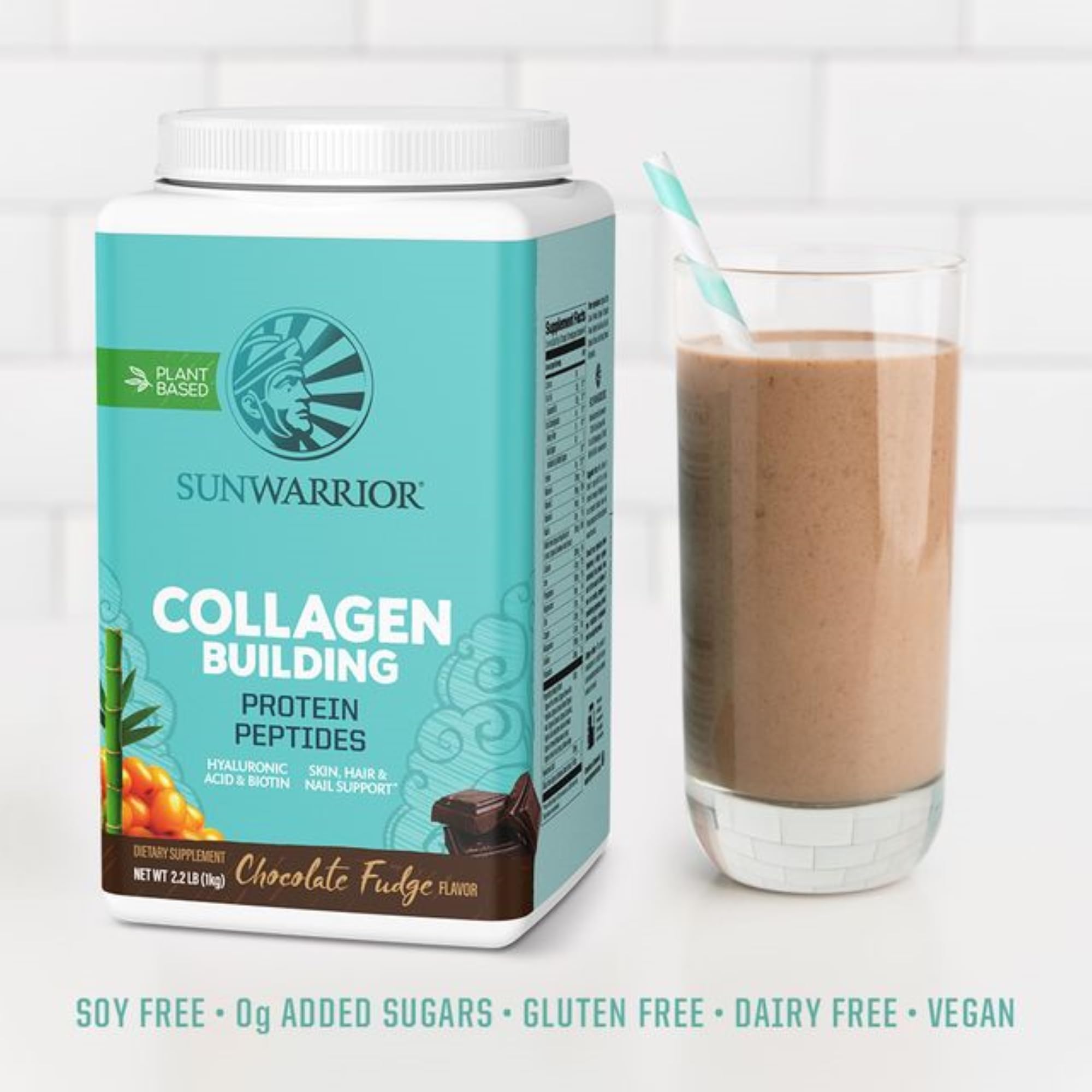Foto 6 pulgar | Proteína De Colágeno En Polvo Sunwarrior Vegan Chocolate 40 Porciones - Venta Internacional.