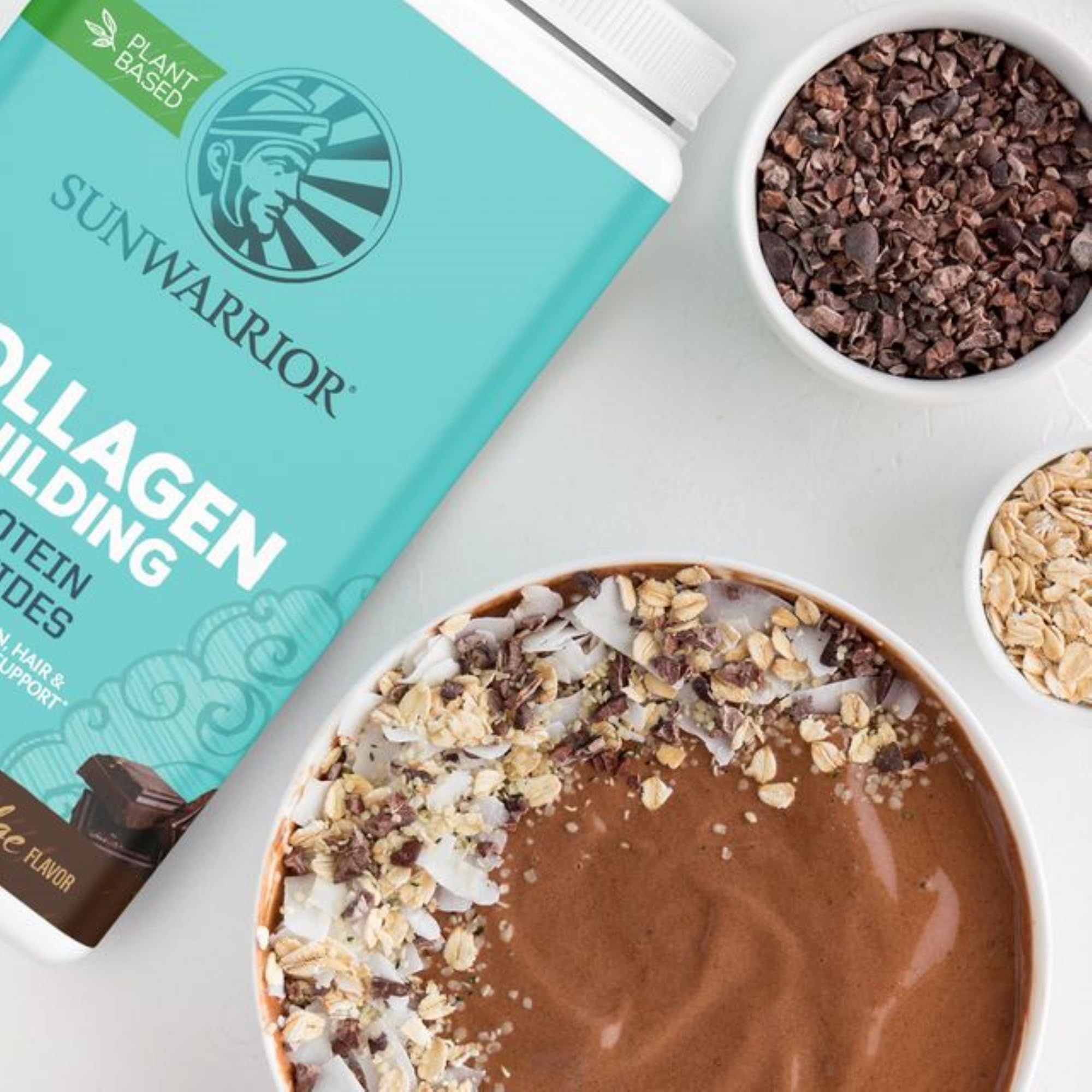 Foto 7 pulgar | Proteína De Colágeno En Polvo Sunwarrior Vegan Chocolate 40 Porciones - Venta Internacional.