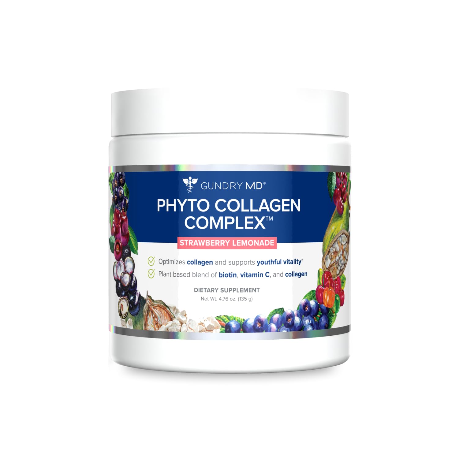 Suplemento Gundry Md Phyto Collagen Complex Con Limonada De Fresa - Venta Internacional.