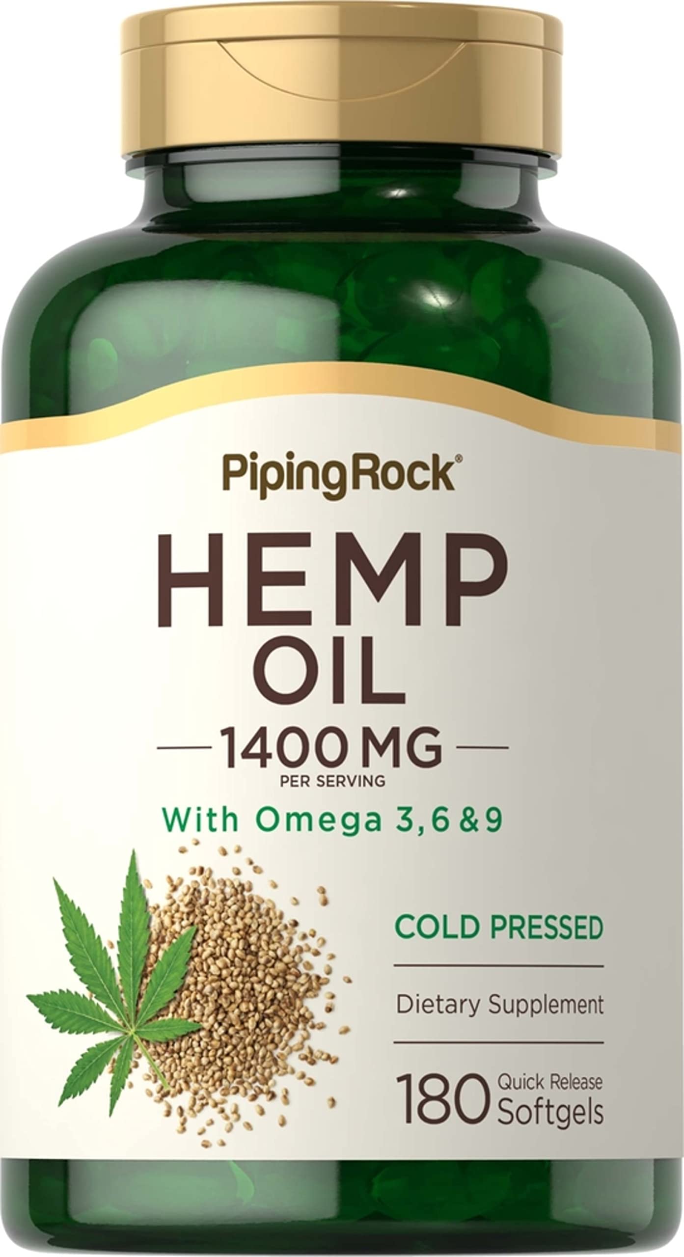 Foto 2 pulgar | Suplementos De Aceite De Cáñamo Piping Rock, Cápsulas De 1400 Mg, 180 Cápsulas Blandas - Venta Internacional.