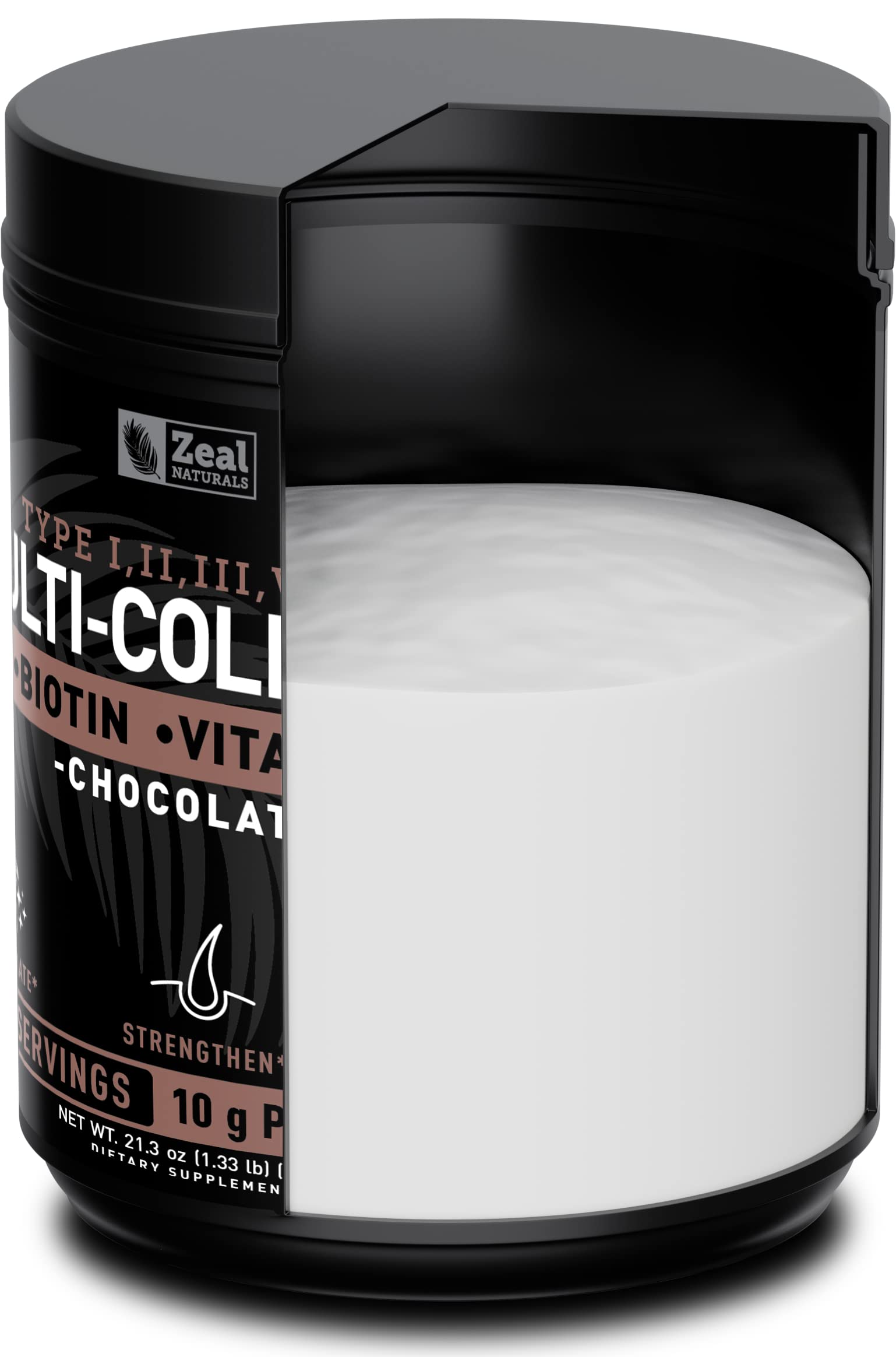 Foto 5 pulgar | Péptidos De Colágeno, Proteína En Polvo, Zeal Naturals Chocolate - Venta Internacional.