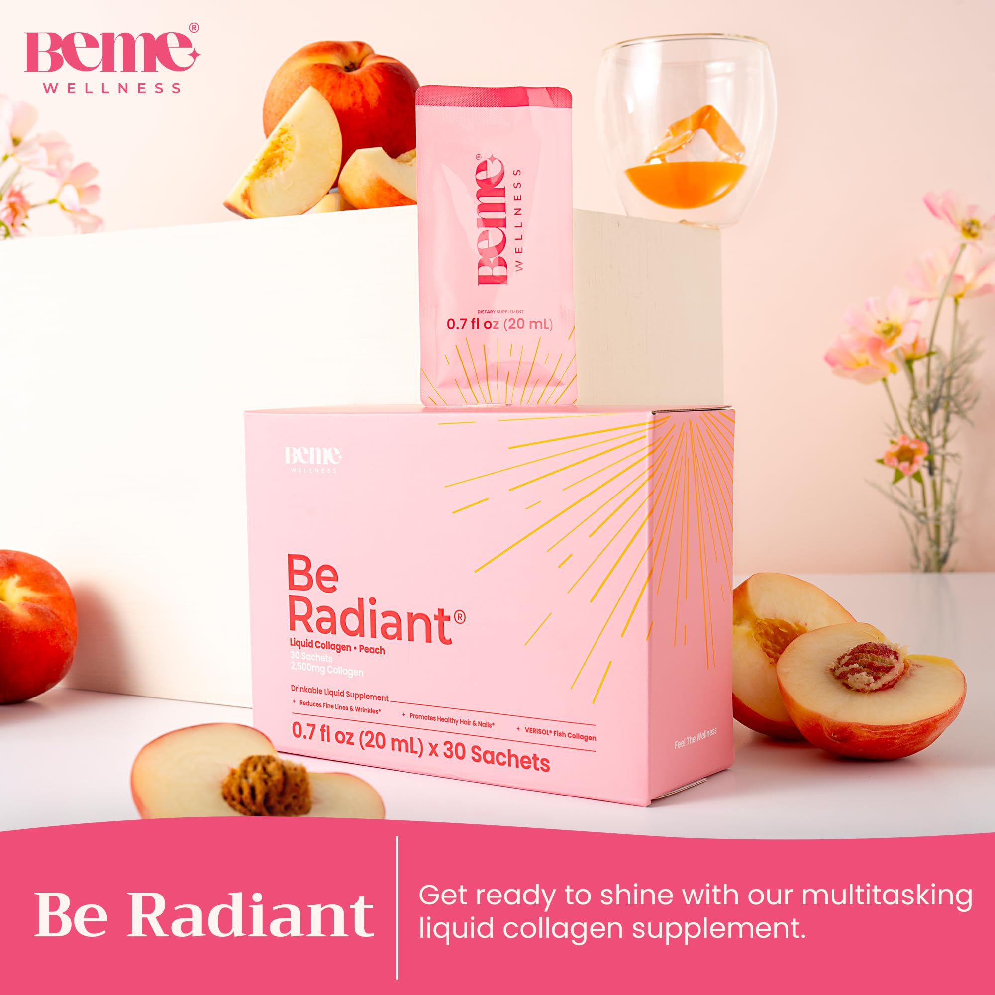 Foto 3 pulgar | Bebida De Colágeno Líquido Beme Be Radiant Con Péptidos De Colágeno - Venta Internacional.