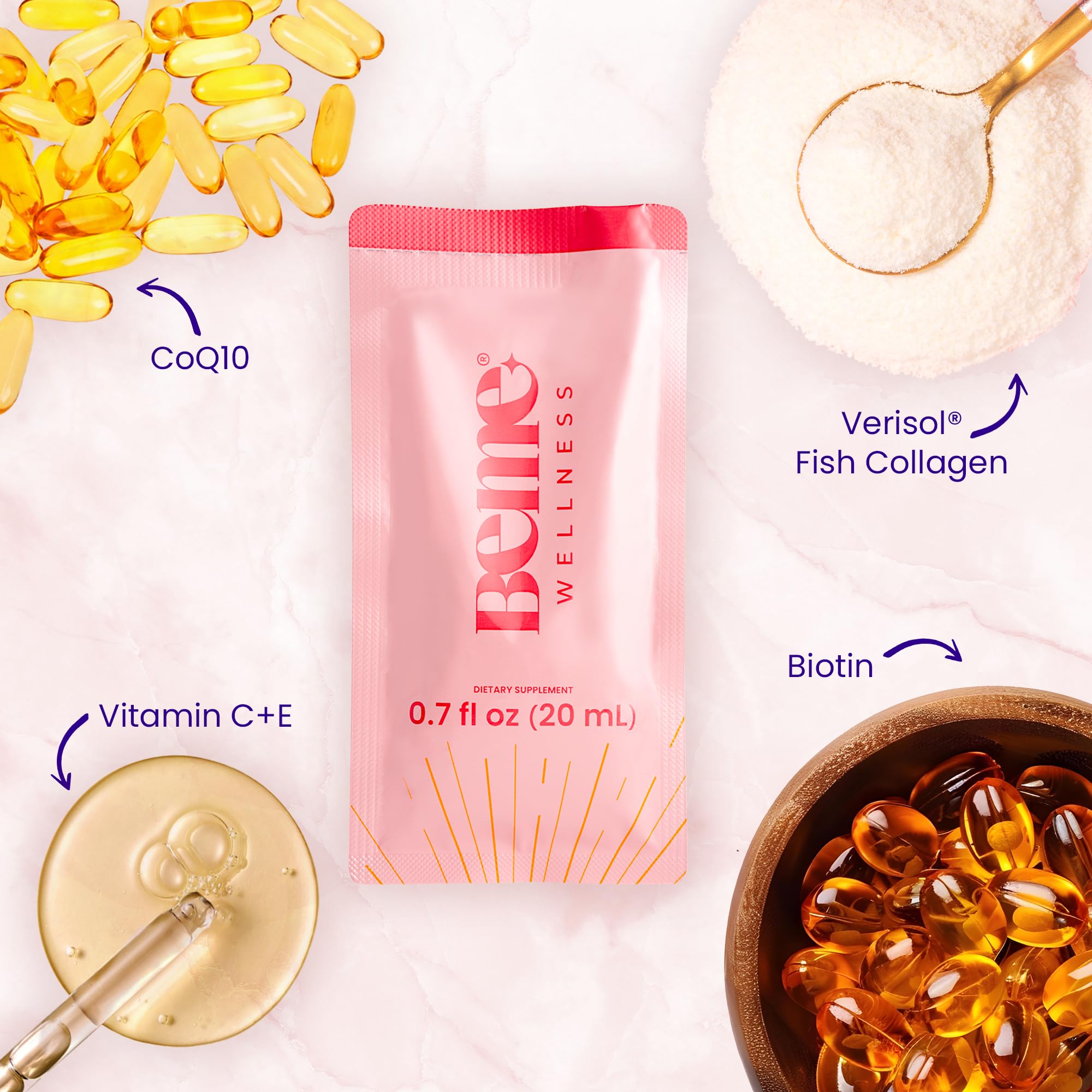 Foto 5 pulgar | Bebida De Colágeno Líquido Beme Be Radiant Con Péptidos De Colágeno - Venta Internacional.