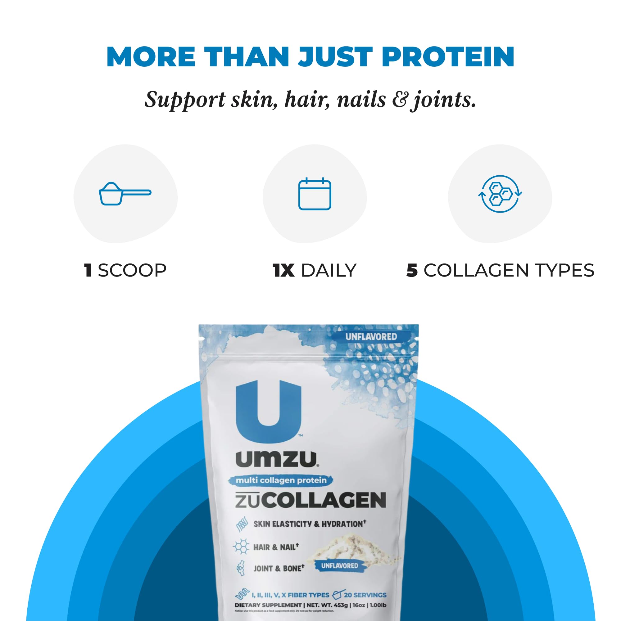 Foto 7 pulgar | Proteína En Polvo Umzu Zucollagen Hidrolizada, 20 G De Proteína - Venta Internacional.