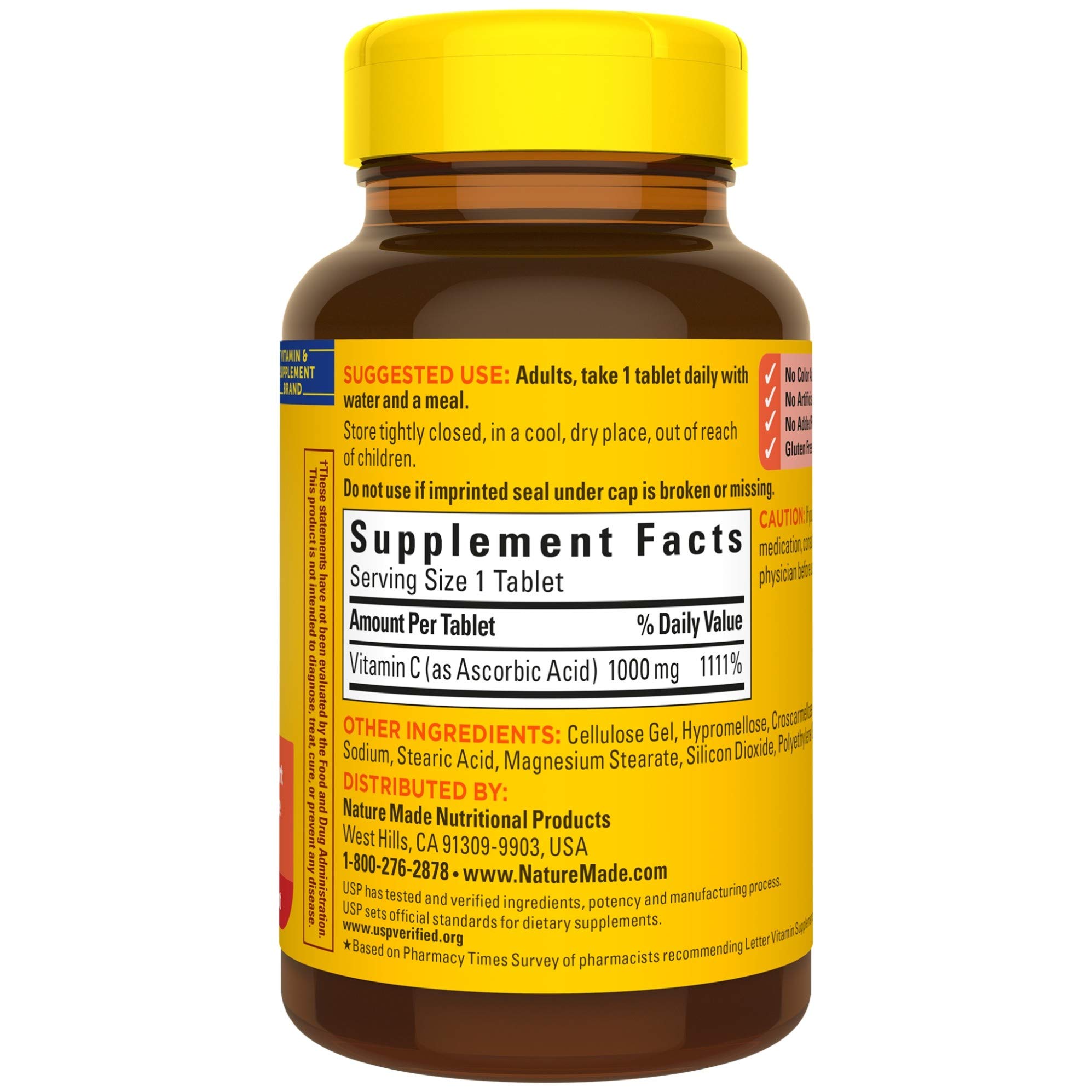 Foto 8 pulgar | Suplemento Nature Made De Vitamina C, Tabletas De 1000 Mg, 100 Unidades - Venta Internacional.