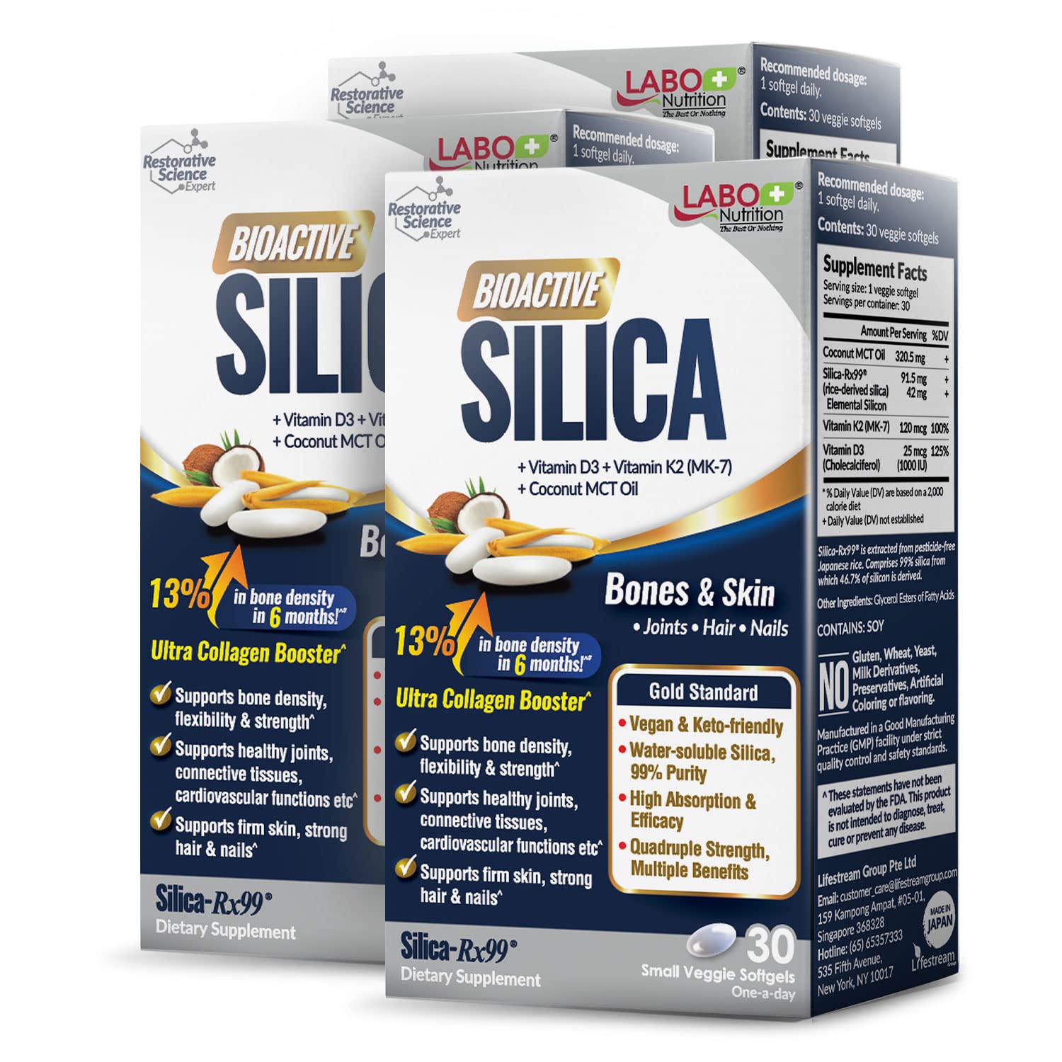 Suplemento De Sílice Bioactiva Labo Nutrition 30s X3 - Venta Internacional.