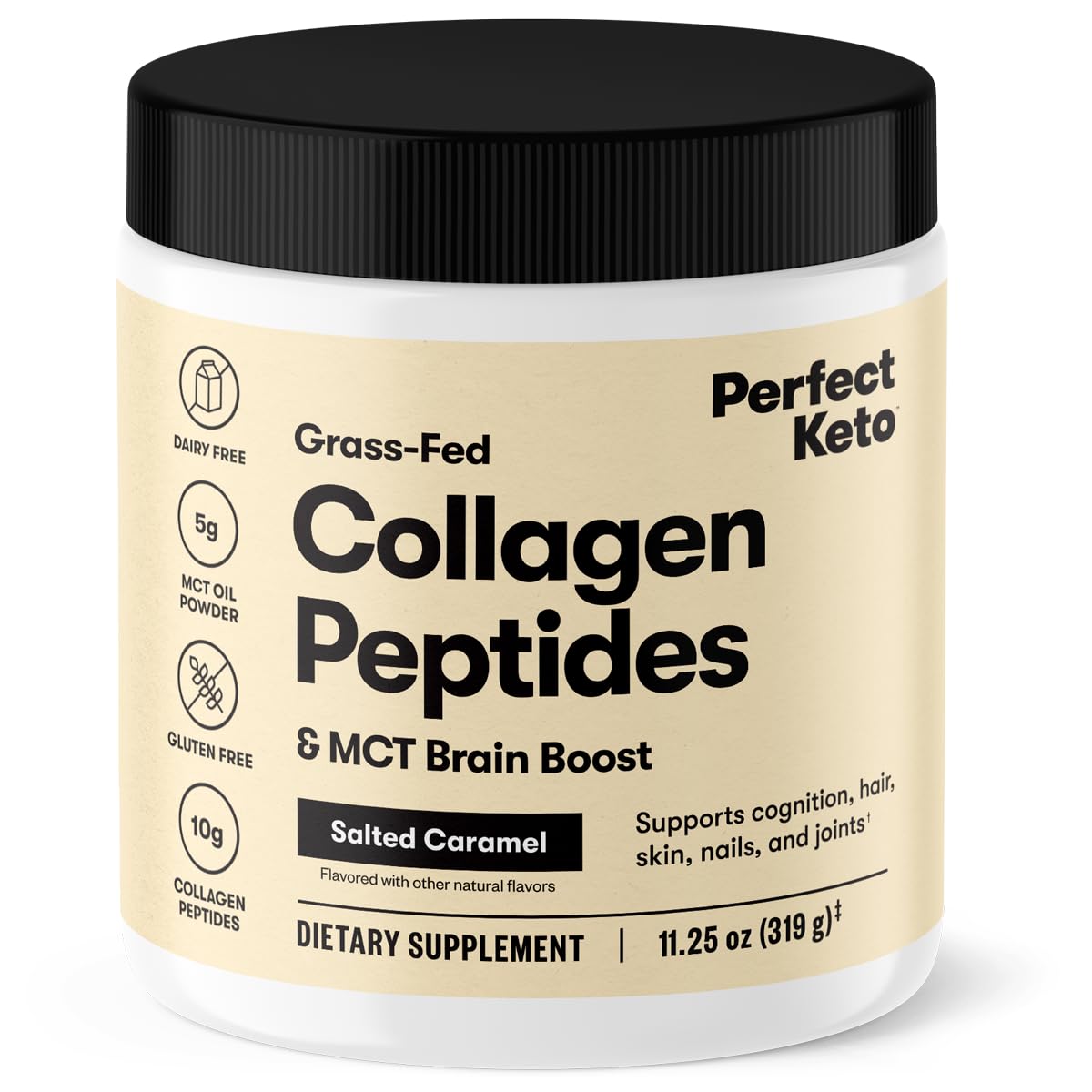 Foto 2 pulgar | Proteína En Polvo Con Péptidos De Colágeno Perfect Keto Salted Caramel - Venta Internacional.